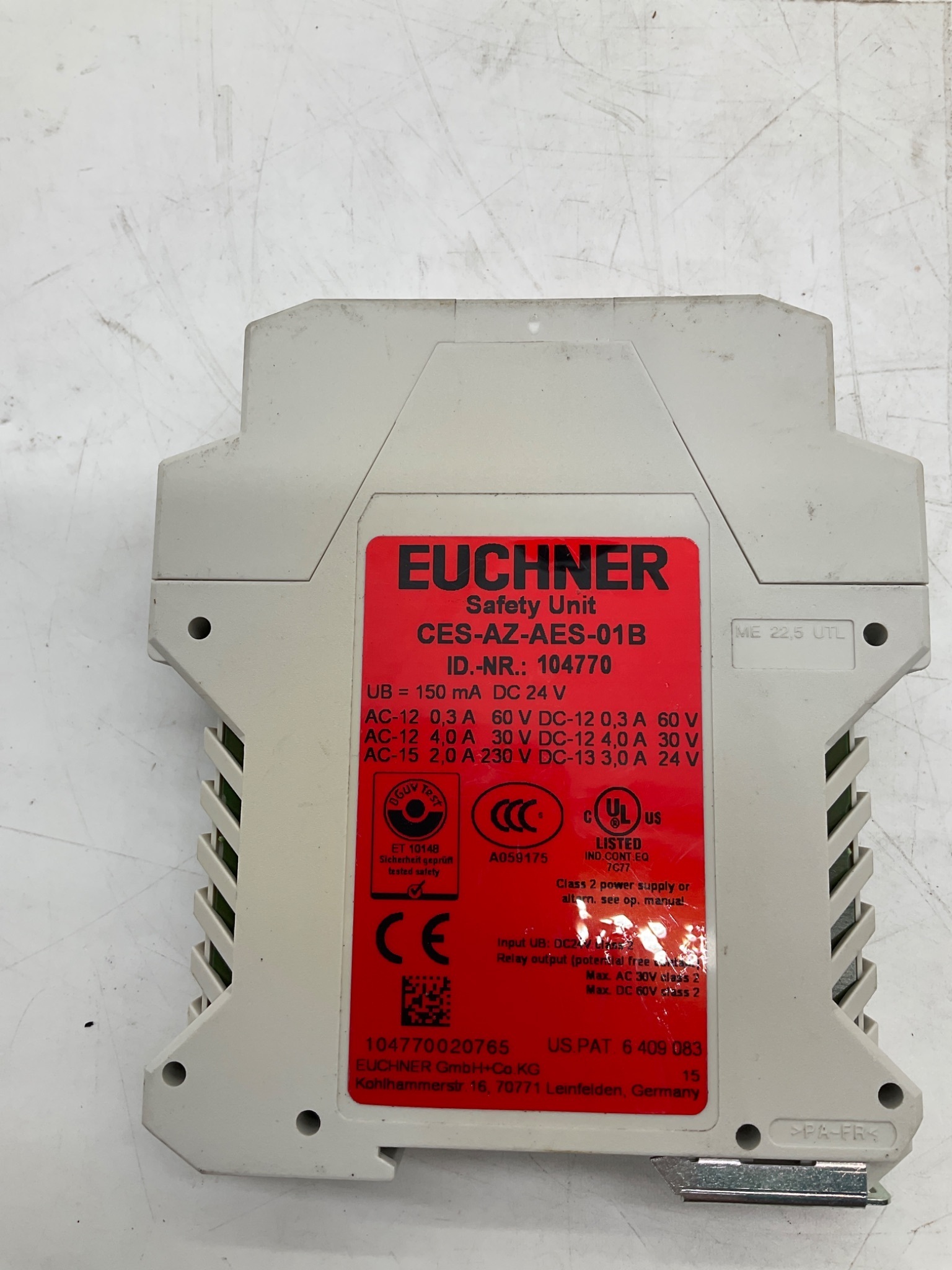 EUCHNER CES-AZ-AES-01B Safety Unit USED 2