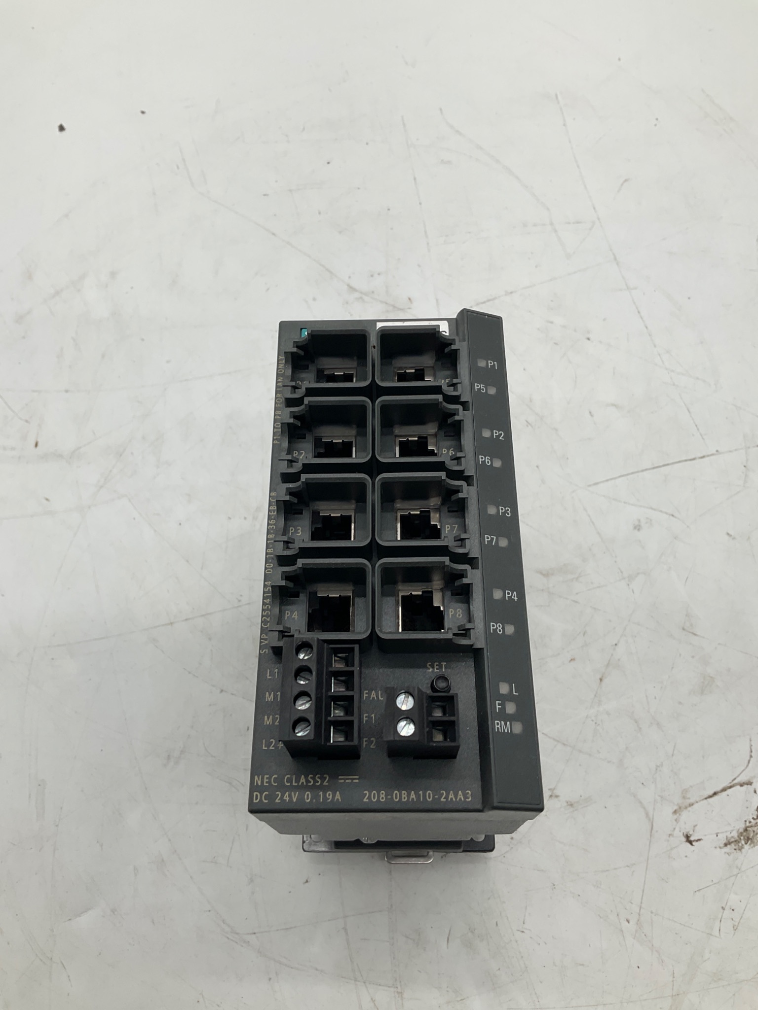SIEMENS 6GK5208-0BA10-2AA3 SCALANCE X208 Industrial Ethernet Switch USED 2