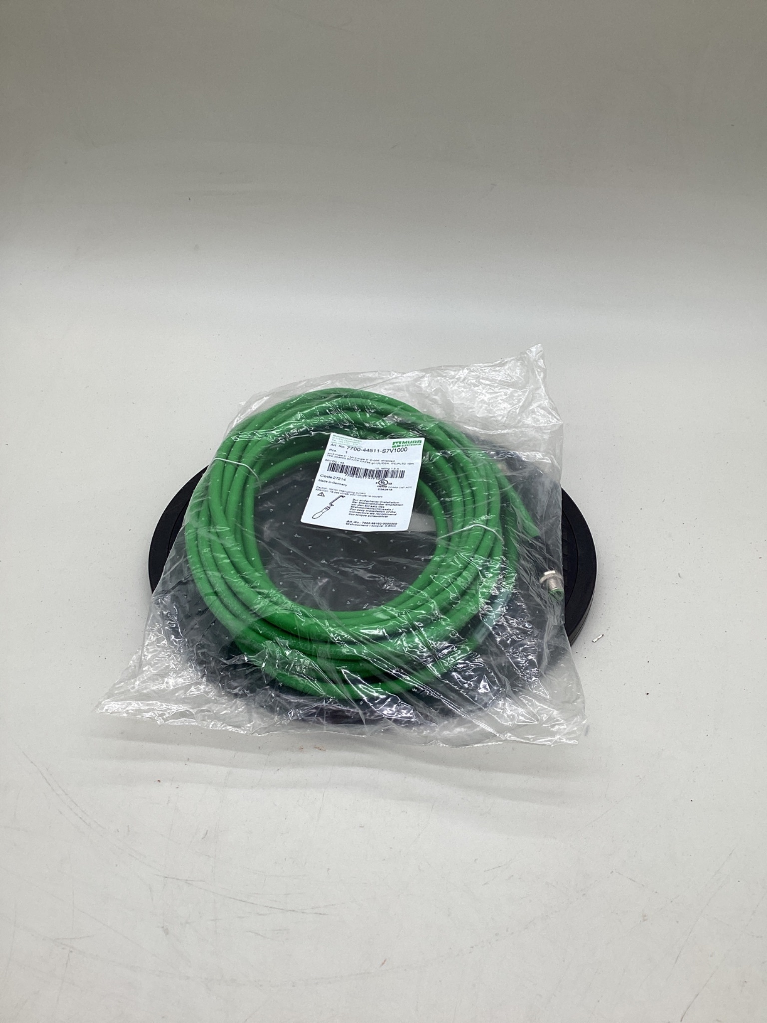 MURR ELEKTRONIK 7700-44511-S7V1000 M12 D-Coded Ethernet Cordset 10M NEW 0