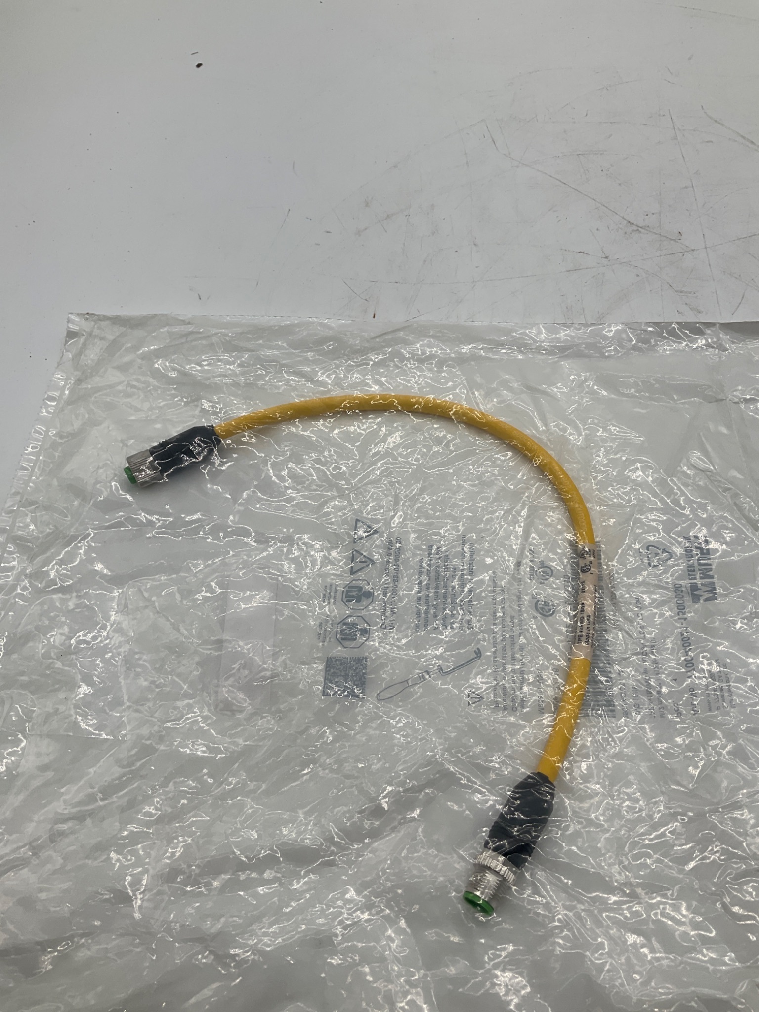 MURR ELEKTRONIK 7700-40021-1500030 M12 A-Coded Male/Female Cordset 0.3M NEW 2