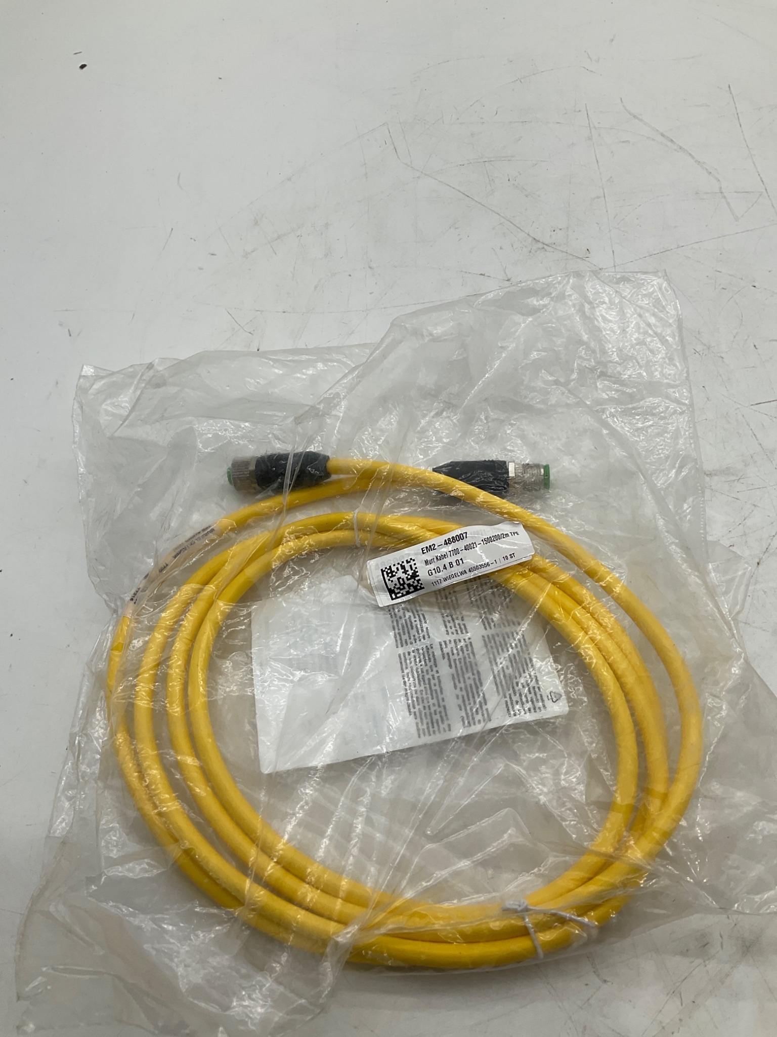 MURR ELEKTRONIK 7700-40021-1500200 M12 A-Coded Sensor/Actuator Cordset 2M NEW 2