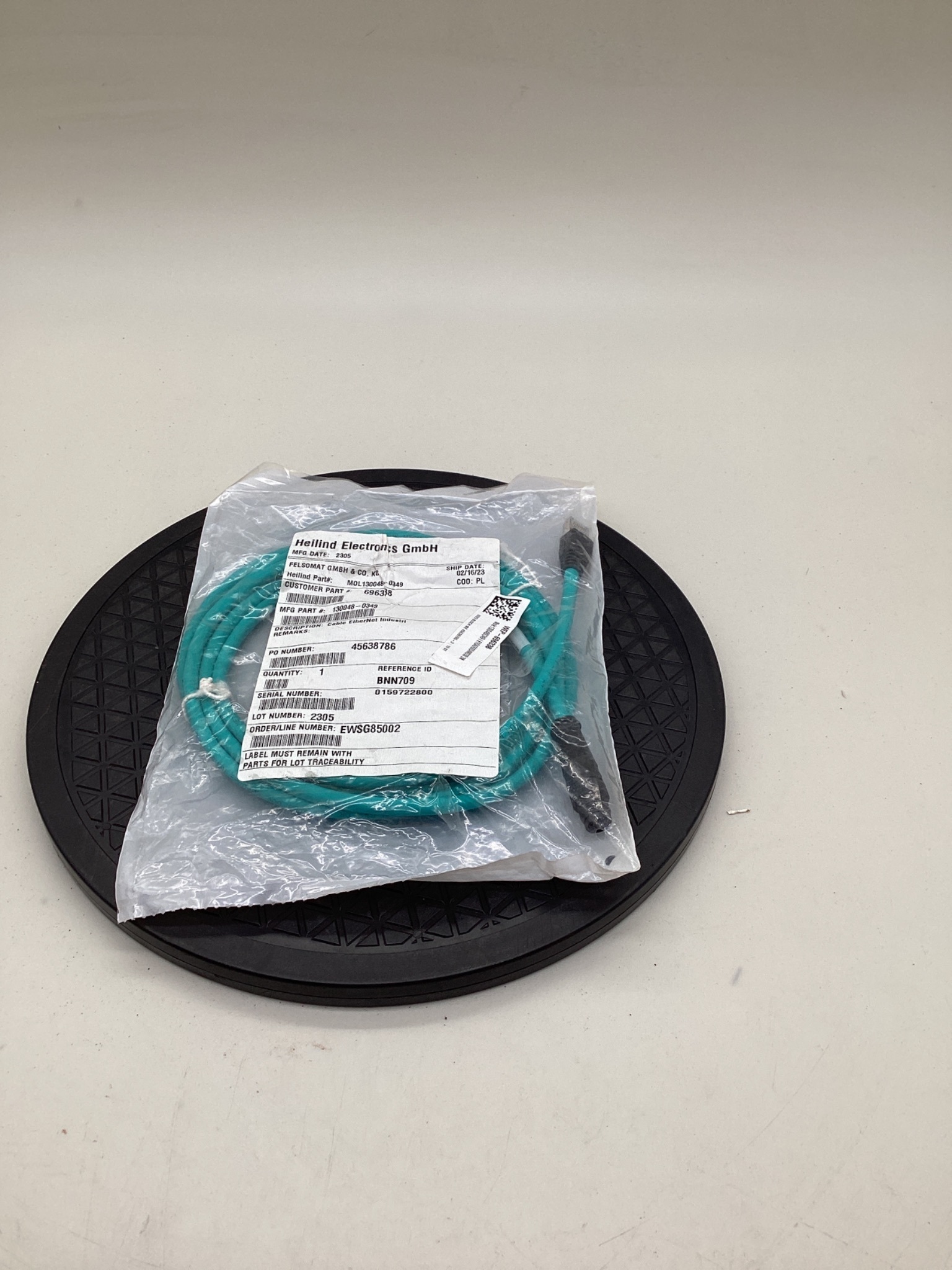 BRAD HARRISON E16A06004M030 Micro-Change D-Coded M12 to RJ45 Ethernet Cordset 3M NEW 2
