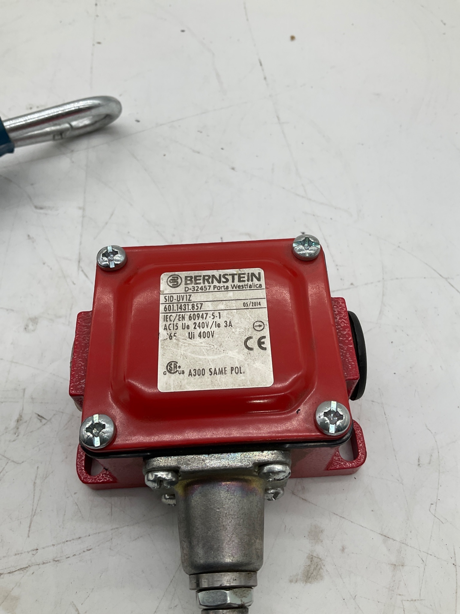 Bernstein SID-UVIZ 601.1431.857 Rope Pull Safety Switch USED 1