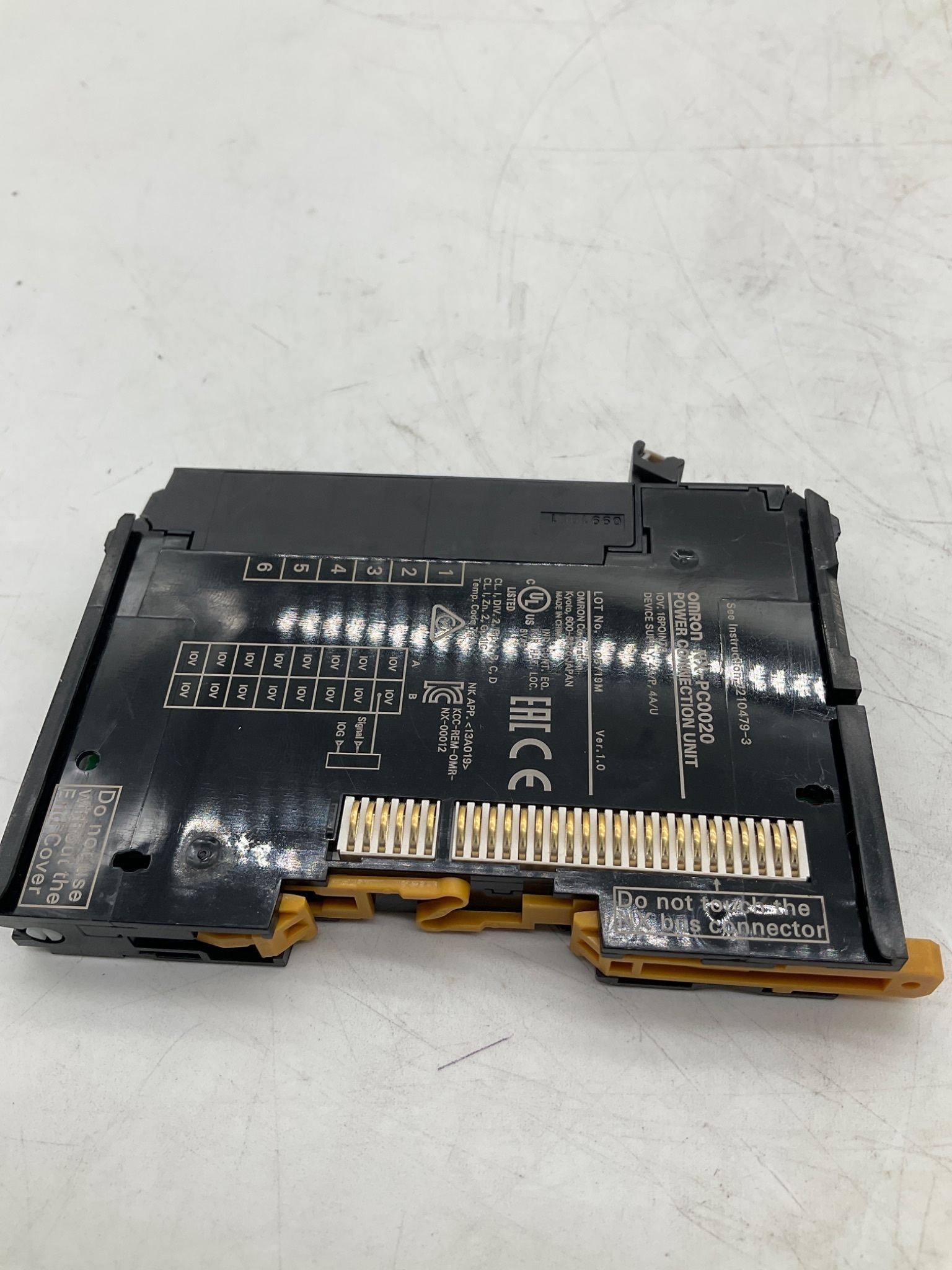 OMRON NX-PC0020 NX Series Power Connection Unit USED 2