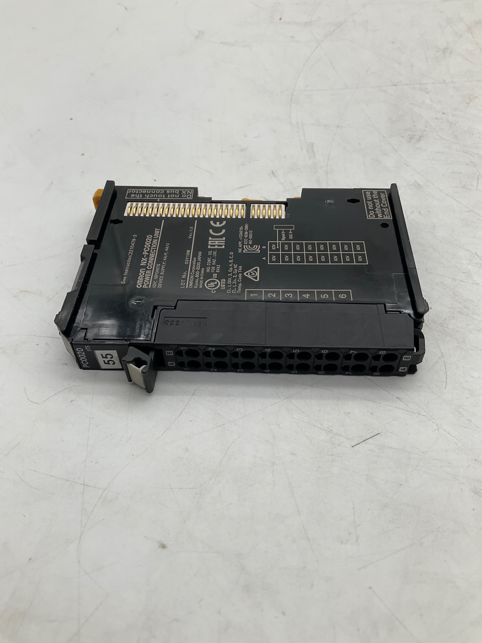 OMRON NX-PC0020 NX Series Power Connection Unit USED 3