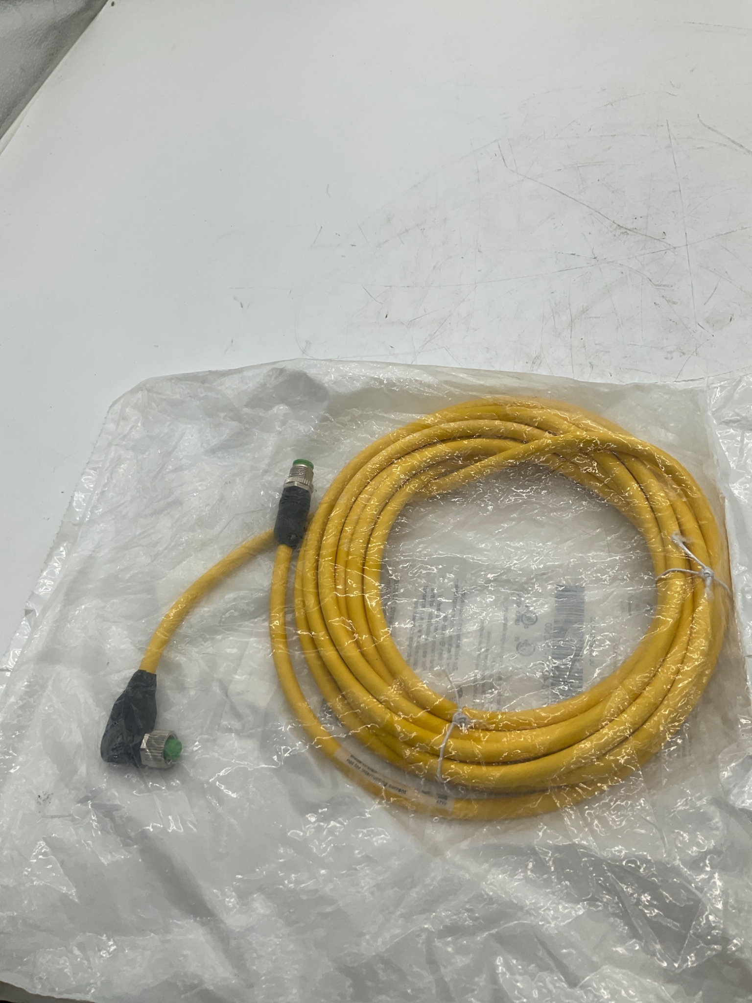 MURR ELEKTRONIK 7700-40121-1500500 M12 A-Coded Male to Female 90° Cordset 5M NEW 2