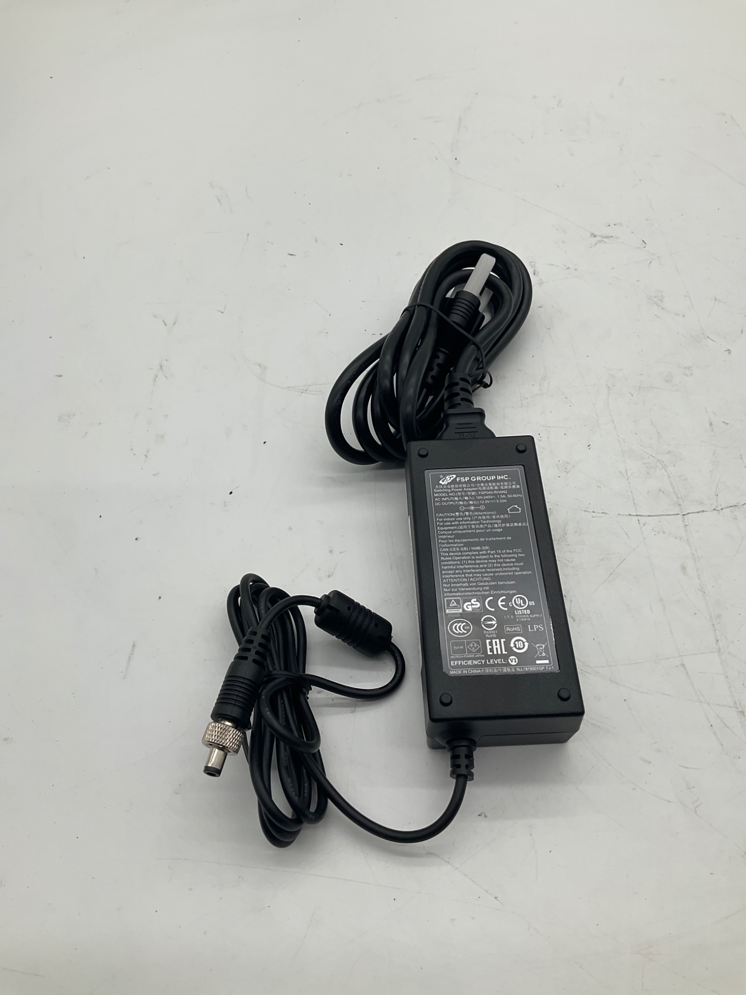FSP Group FSP040-RHAN2 12V 40W AC Adapter Power Supply USED 0