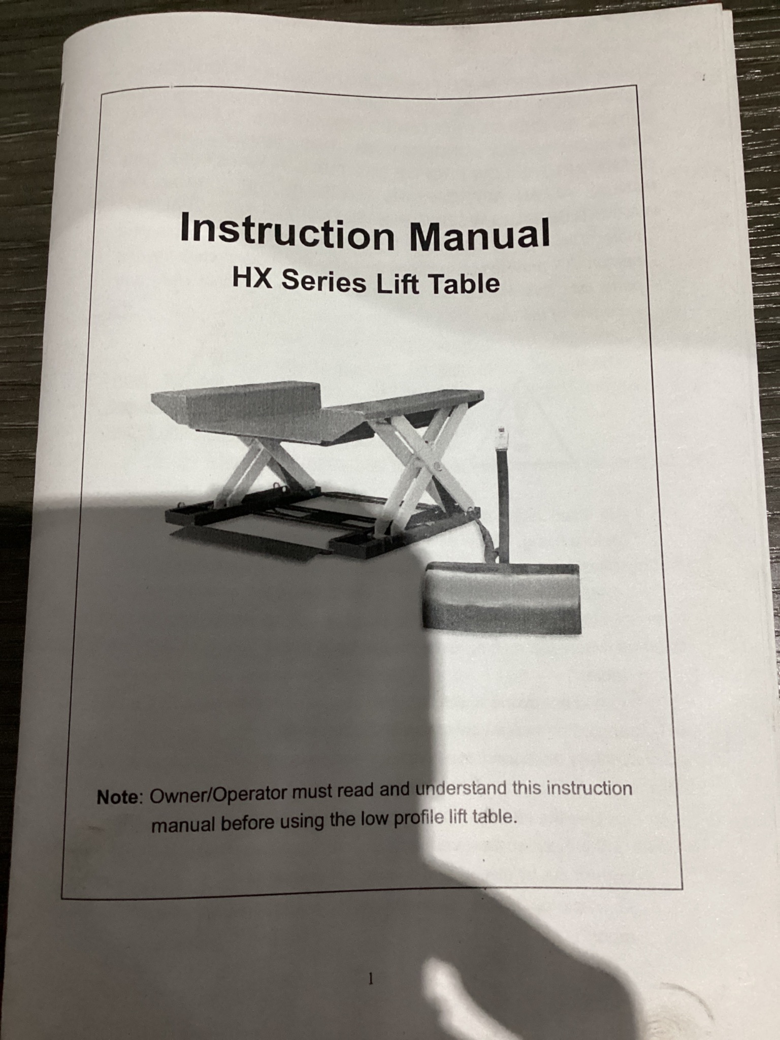 Wuxi Liford HX1000 Electric Lift Table NEW 8