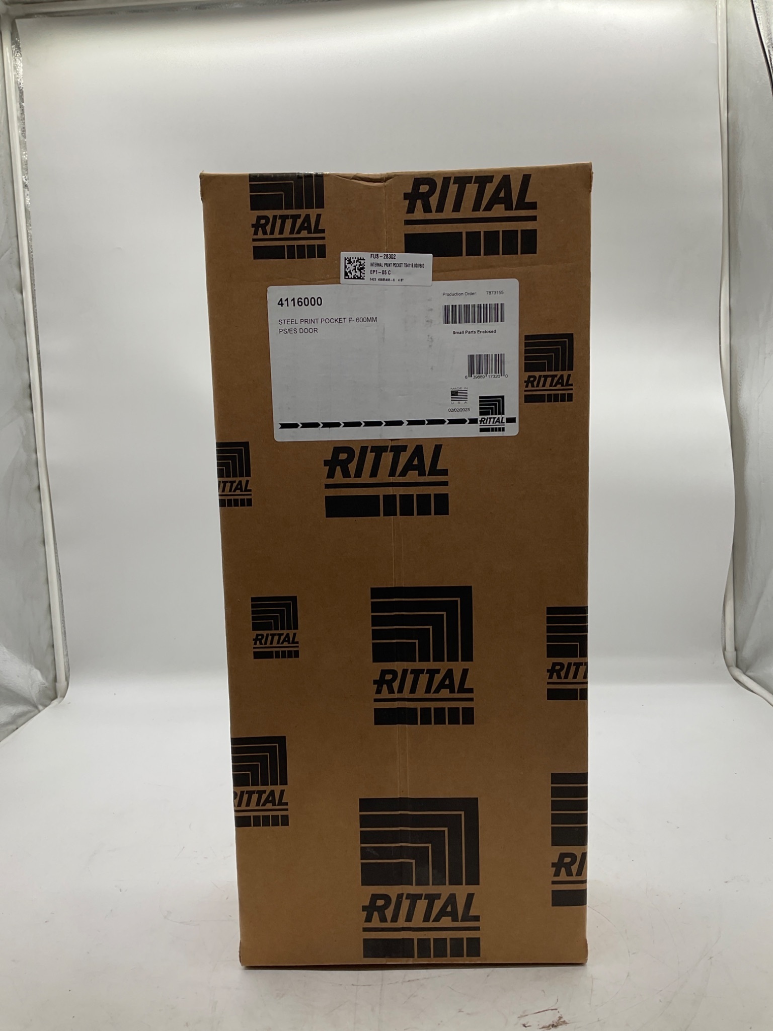 Rittal 4116000 Steel Print Pocket For 600mm PS/ES Door NEW 0