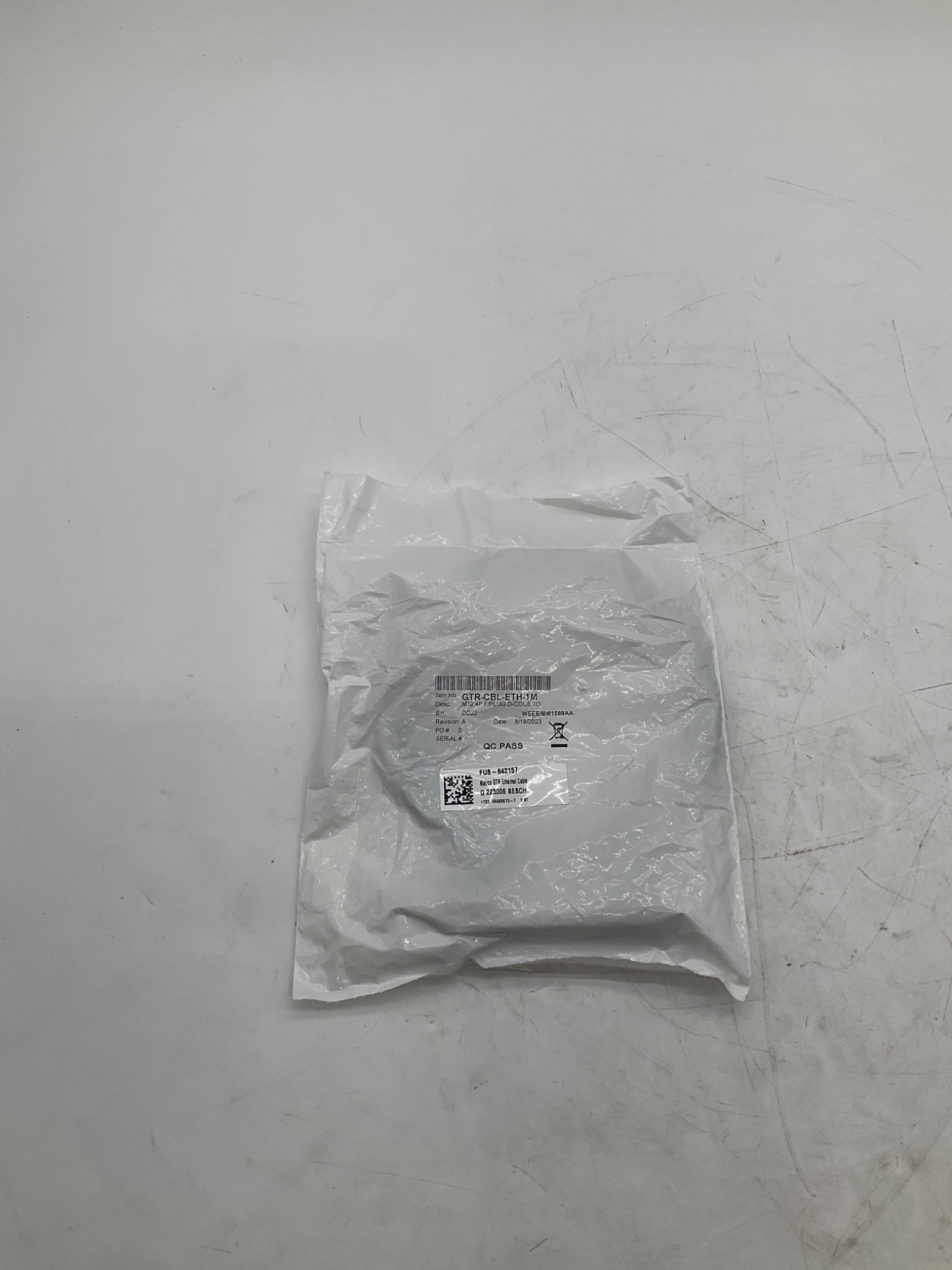 Matrox GTR-CBL-ETH-1M M12 D-Coded Ethernet Cable 1M NEW 0