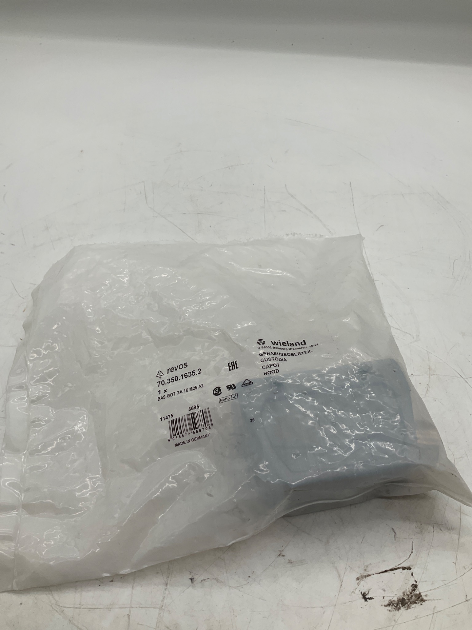 Wieland 70.350.1635.2 Revos BAS GOT GA 16 M25 A2 Hood NEW 1