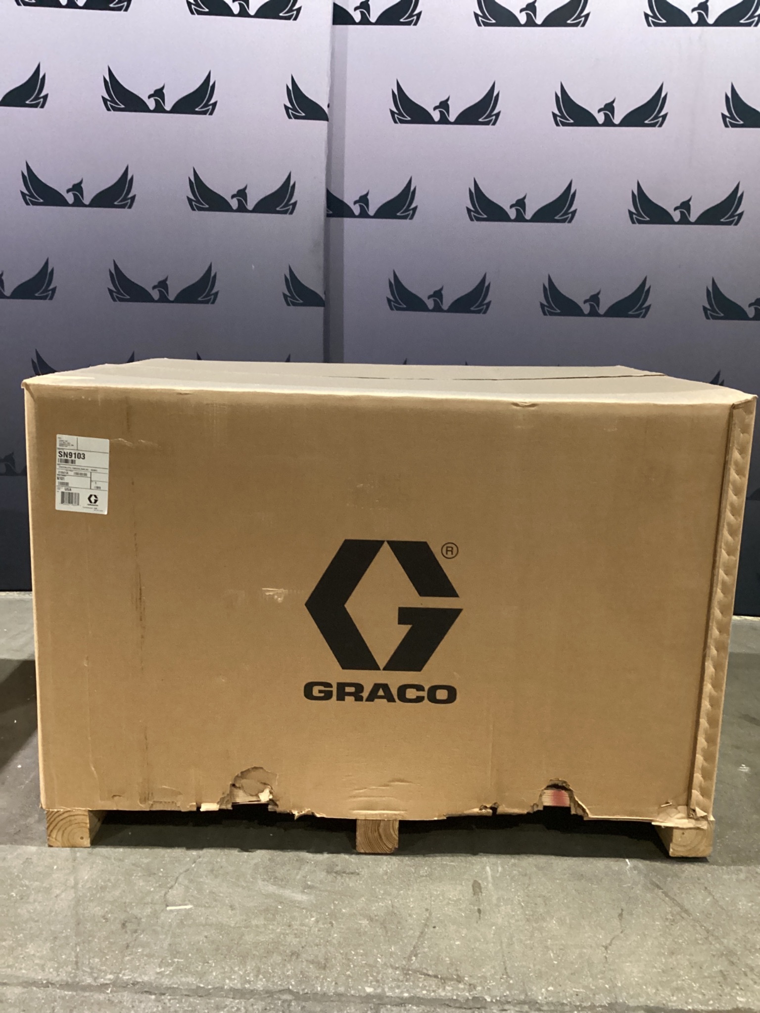 Graco EFR Tandem Ram Material Supply System SN9103 NEW 0