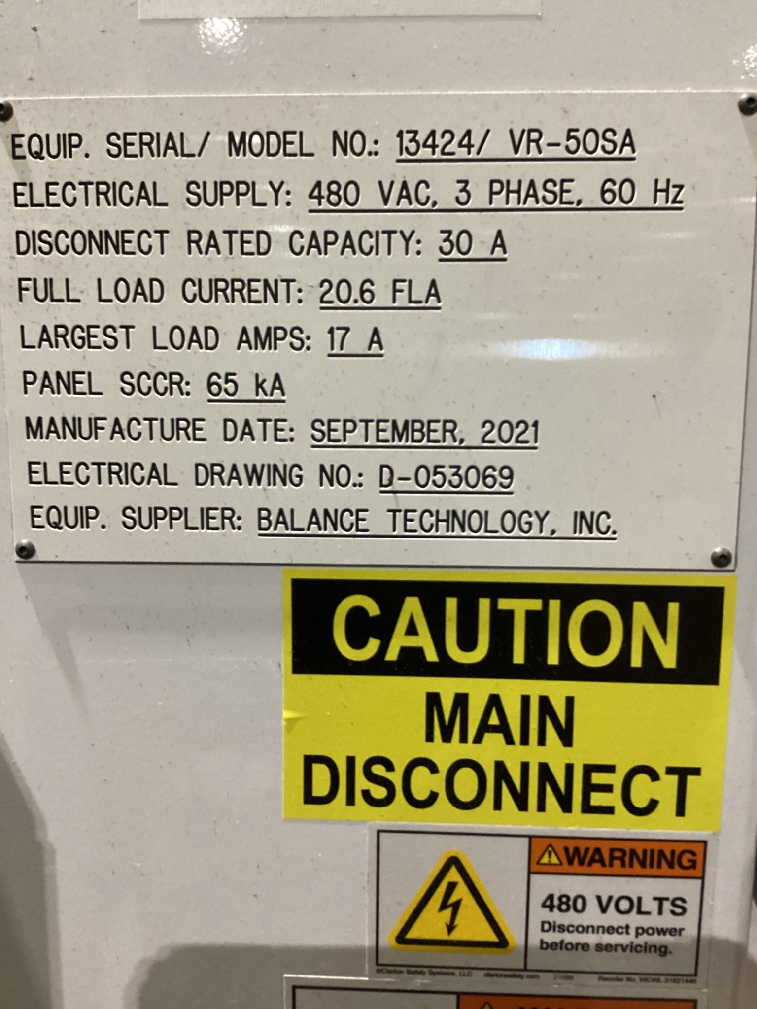 Balance Technology VR-50SA Vibration Monitoring and Correction System USED 1
