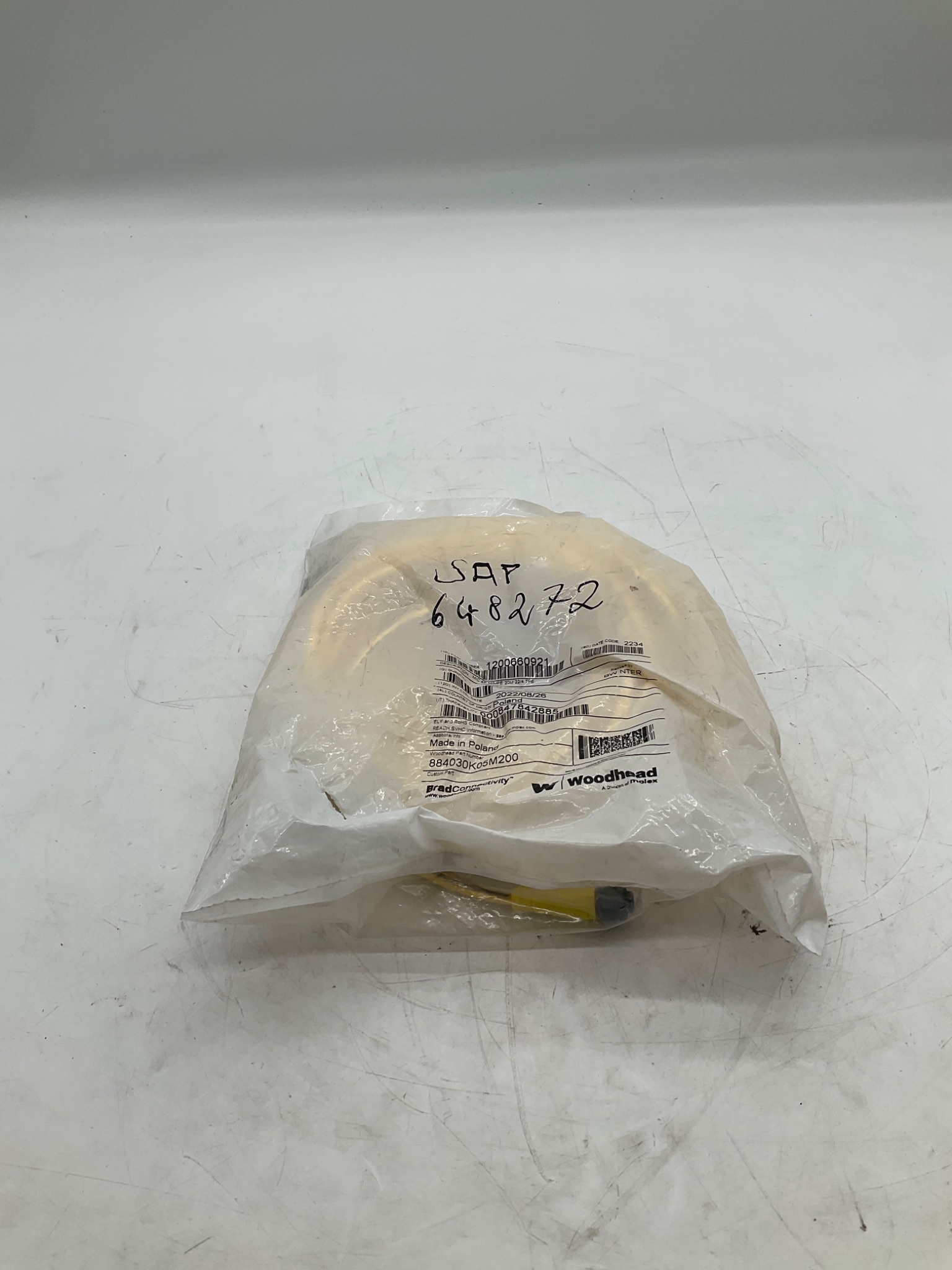 WOODHEAD 1200660921 4-Pin Micro-Change Cordset 20M NEW 0