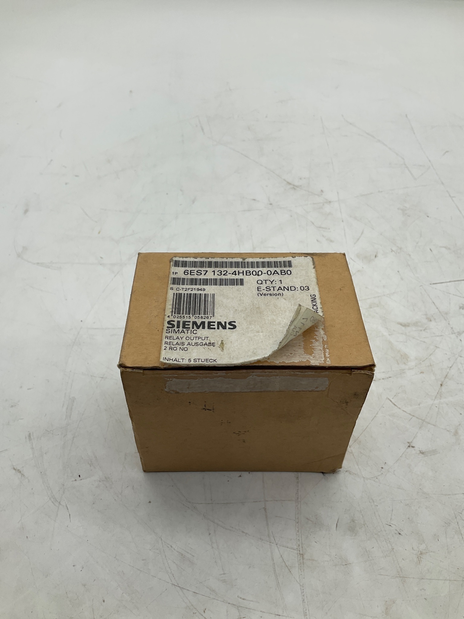 SIEMENS 6ES7 132-4HB00-0AB0 SIMATIC Relay Output Module (Lot of 5) NEW 2