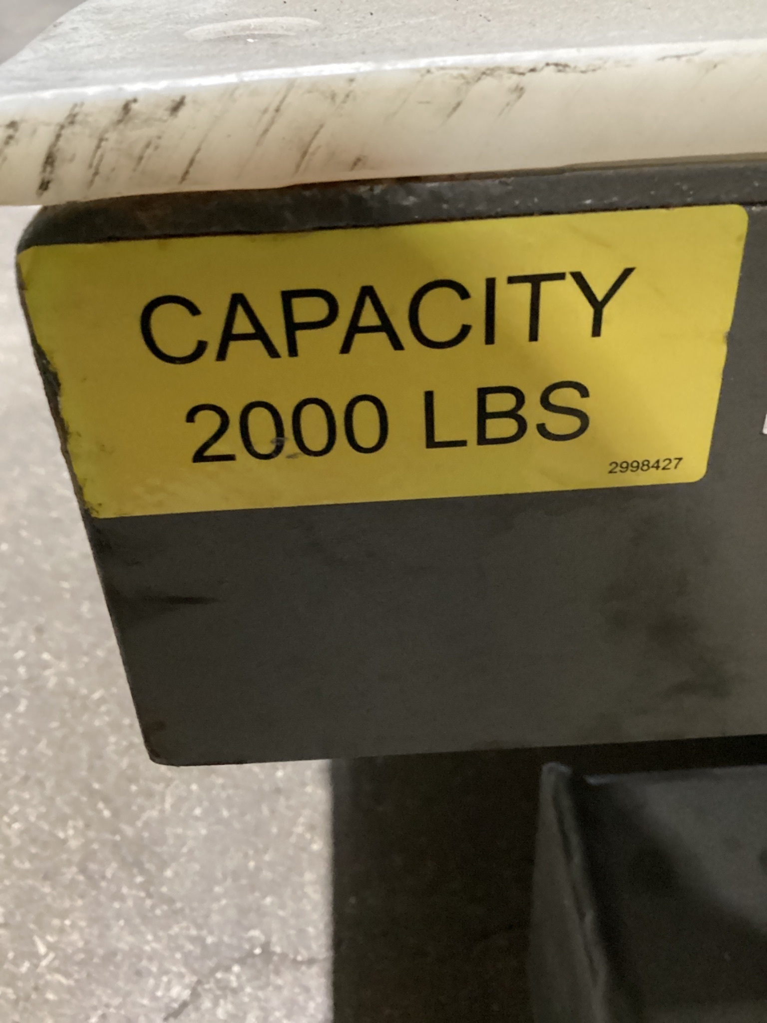 SOUTHWORTH LS Series Hydraulic Lift Table 2000 LB Capacity with Fork Pockets USED 7