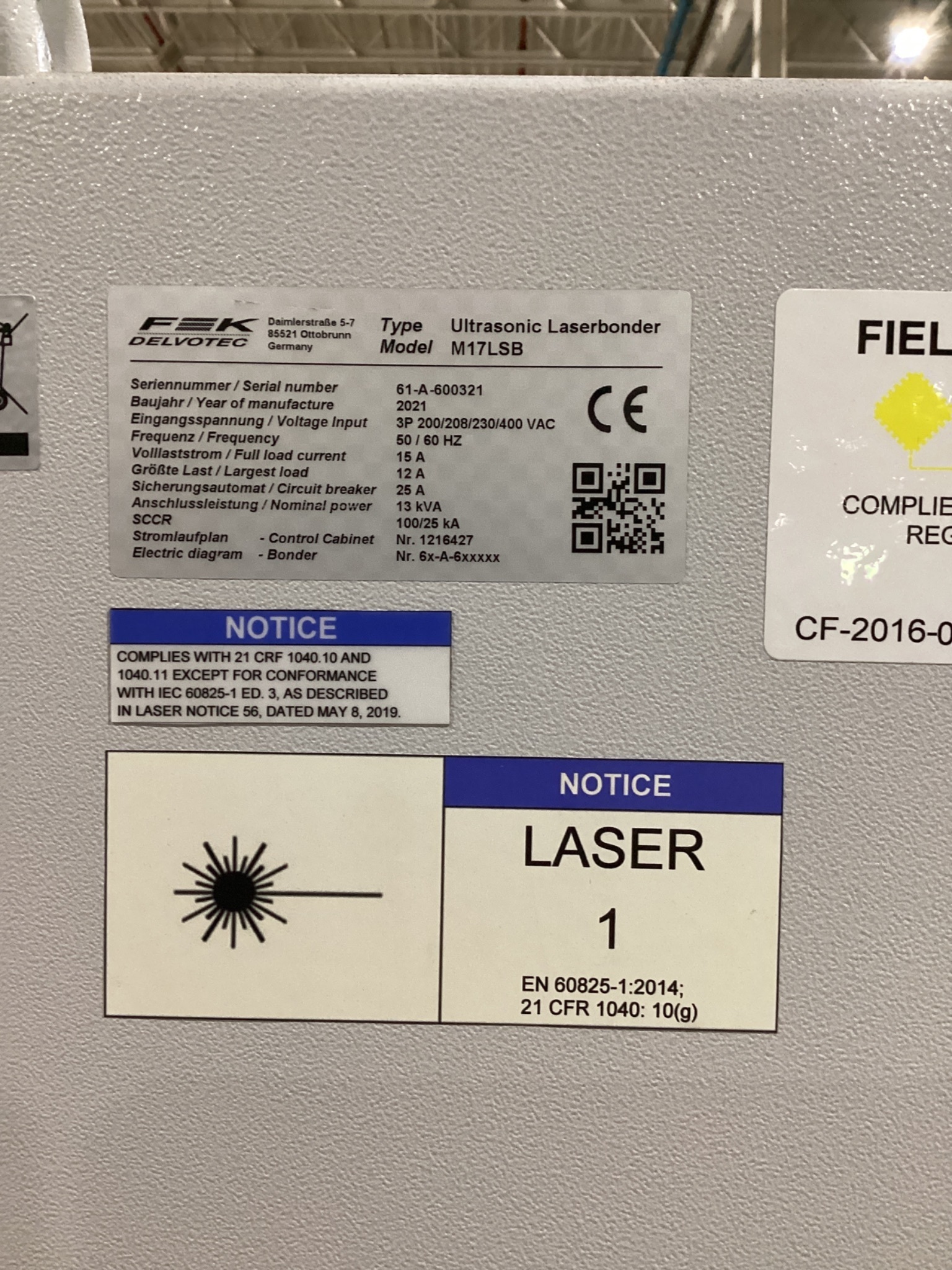 F&K DELVOTEC M17LSB Ultrasonic Laser Wire Bonder Control Cabinet NEW 6