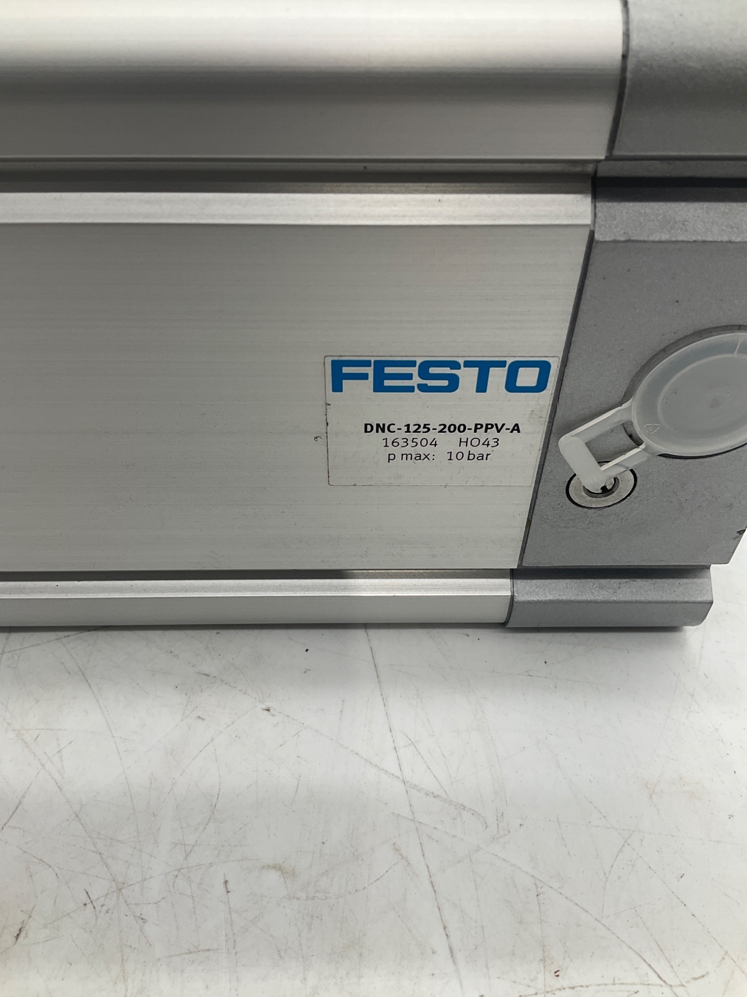 FESTO DNC-125-200-PPV-A ISO Pneumatic Cylinder 125mm Bore 200mm Stroke USED 1