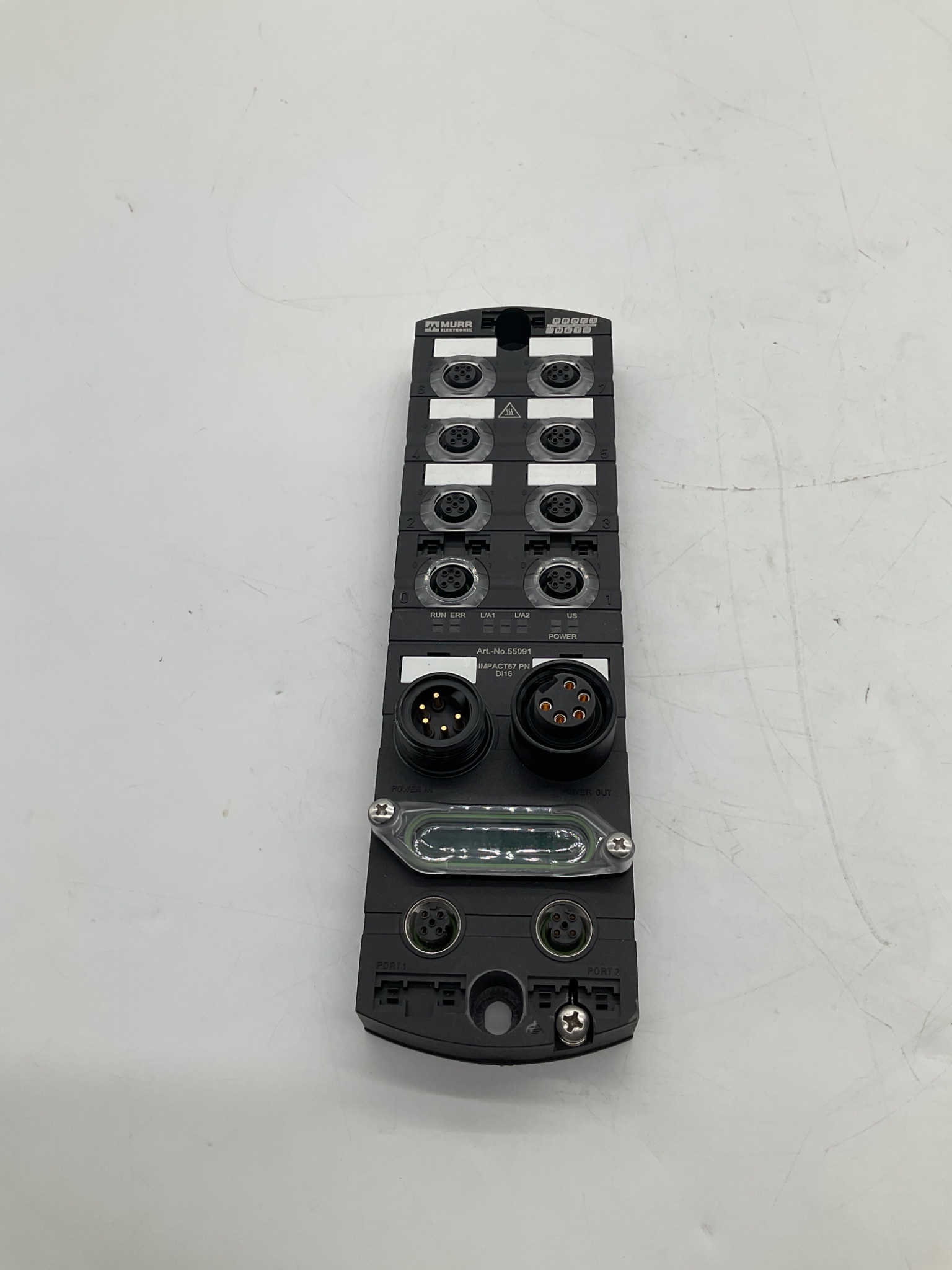 MURR ELEKTRONIK 55091 IMPACT67 PN DI16 PROFINET I/O Module USED 0