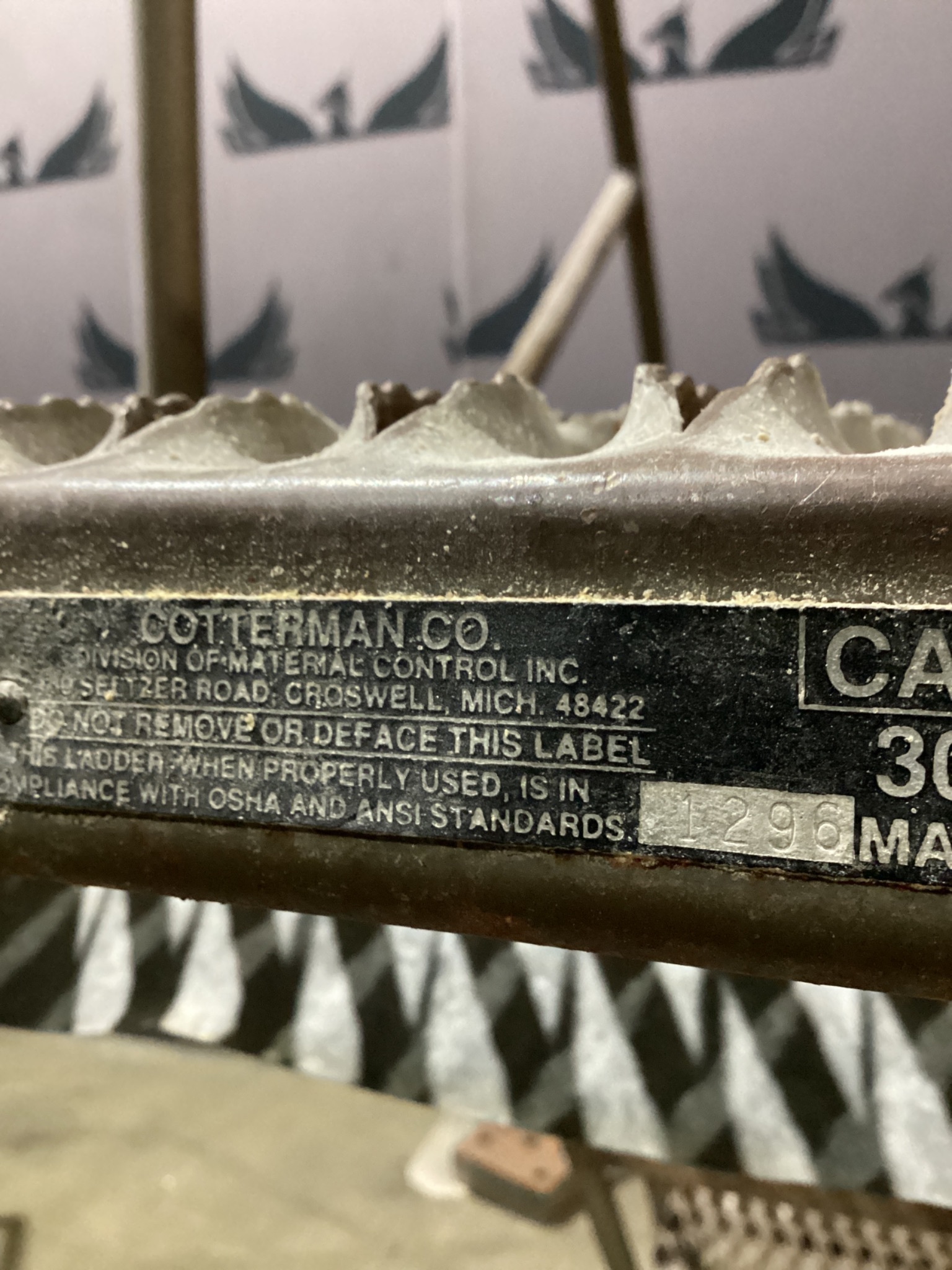 COTTERMAN Mezzanine Access Ladder with Safety Handrails USED 3