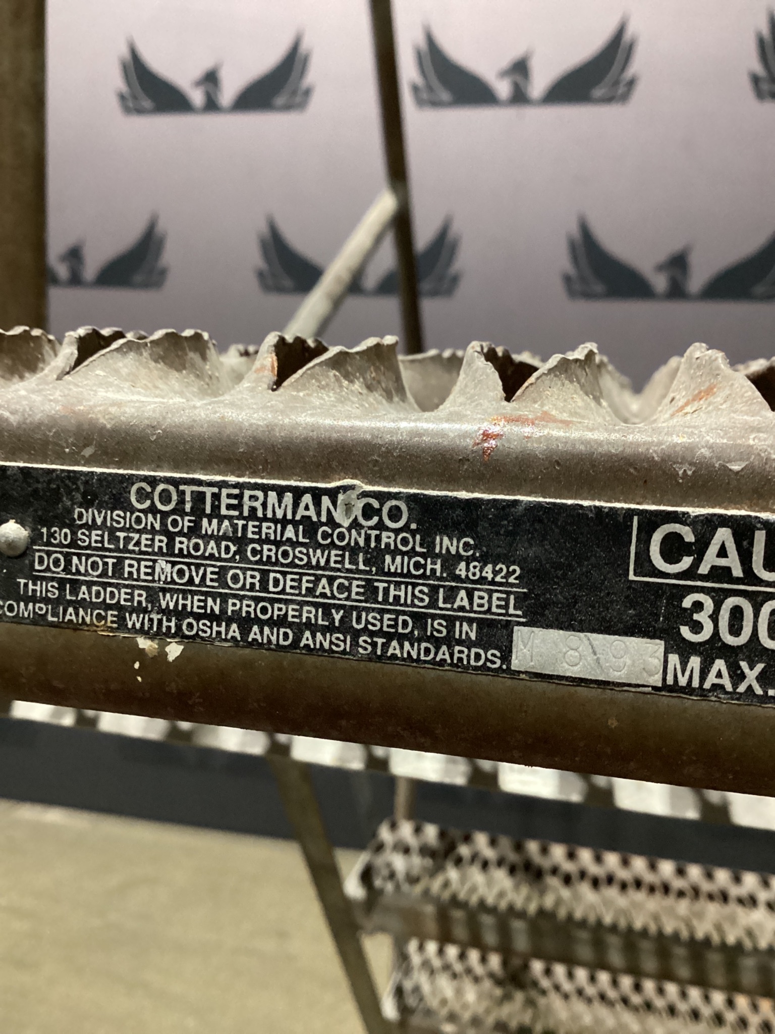 COTTERMAN Mezzanine Access Ladder with Safety Handrails USED 1