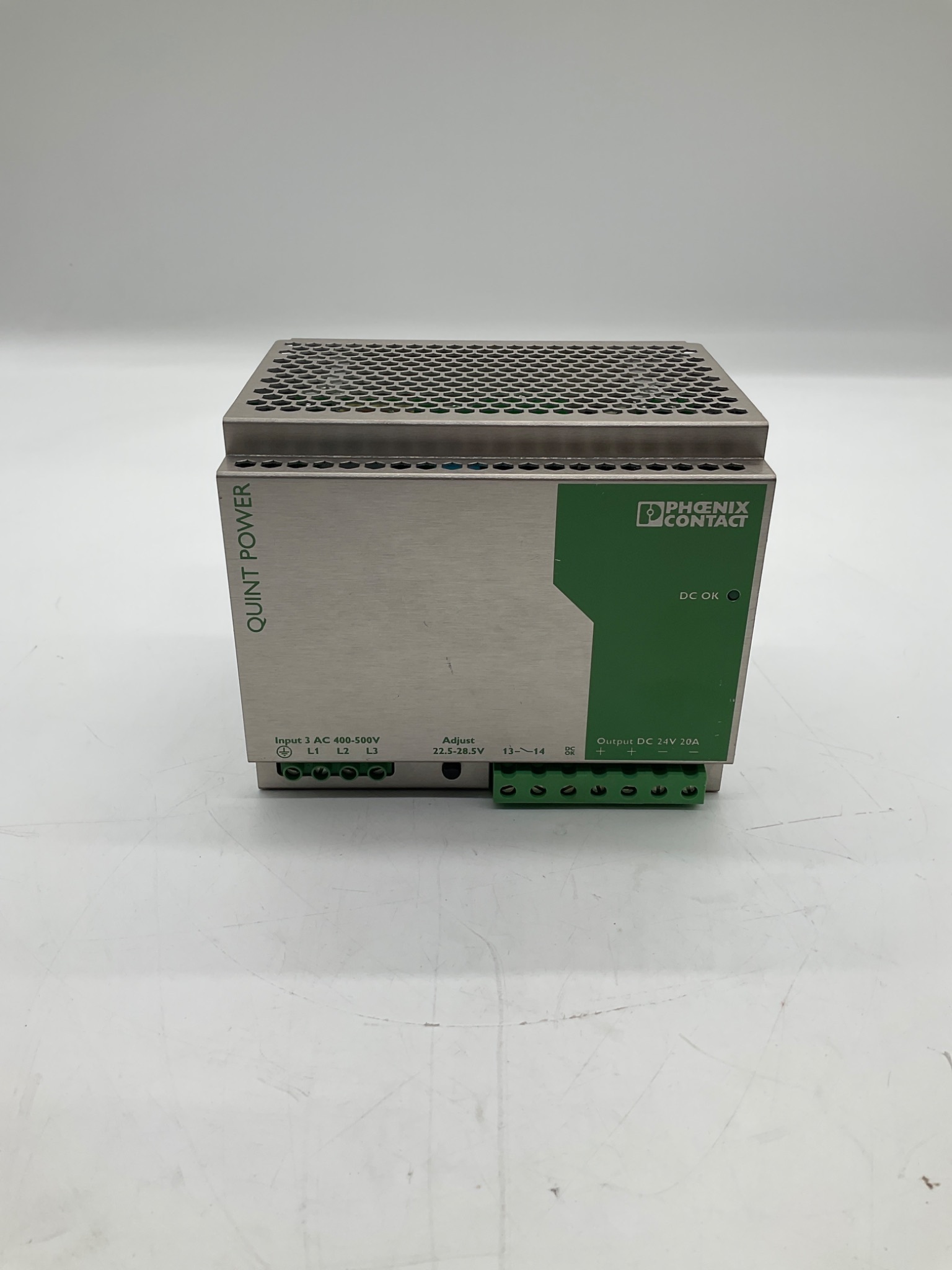 PHOENIX CONTACT QUINT-PS-3X400-500AC/24DC/20 / 120266.9 Power Supply 24VDC 20A USED 0