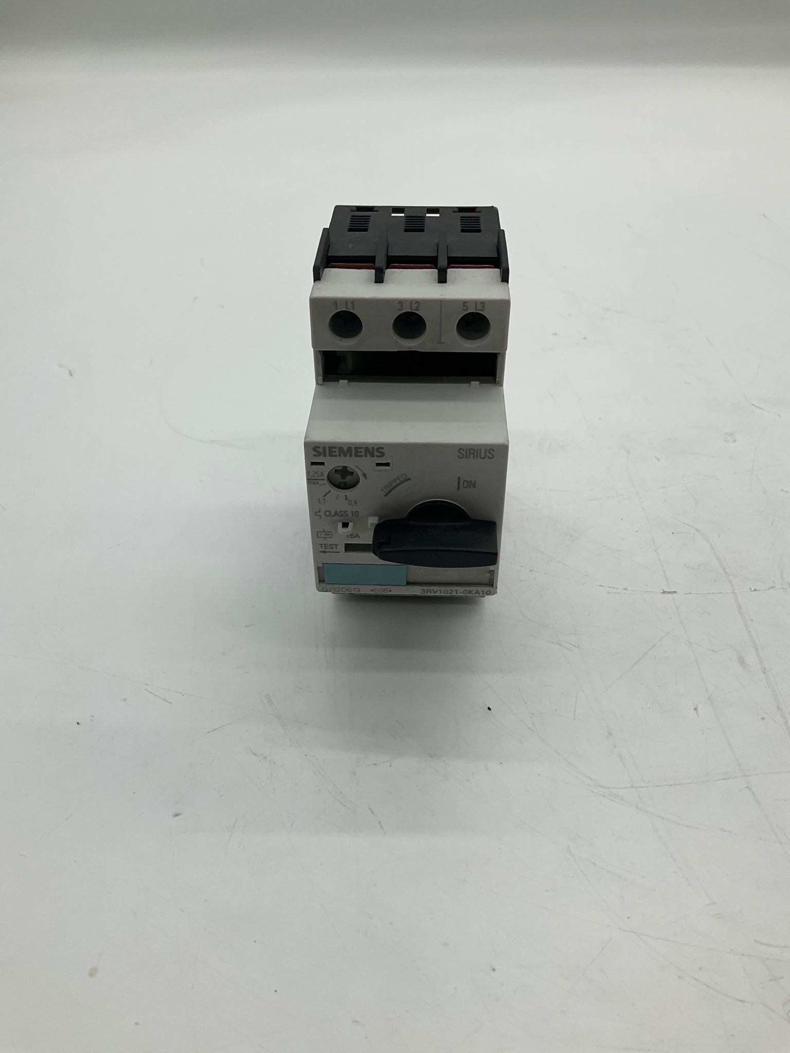 SIEMENS 3RV1021-0KA10 Motor Protection Circuit Breaker 0.9-1.25A USED 4