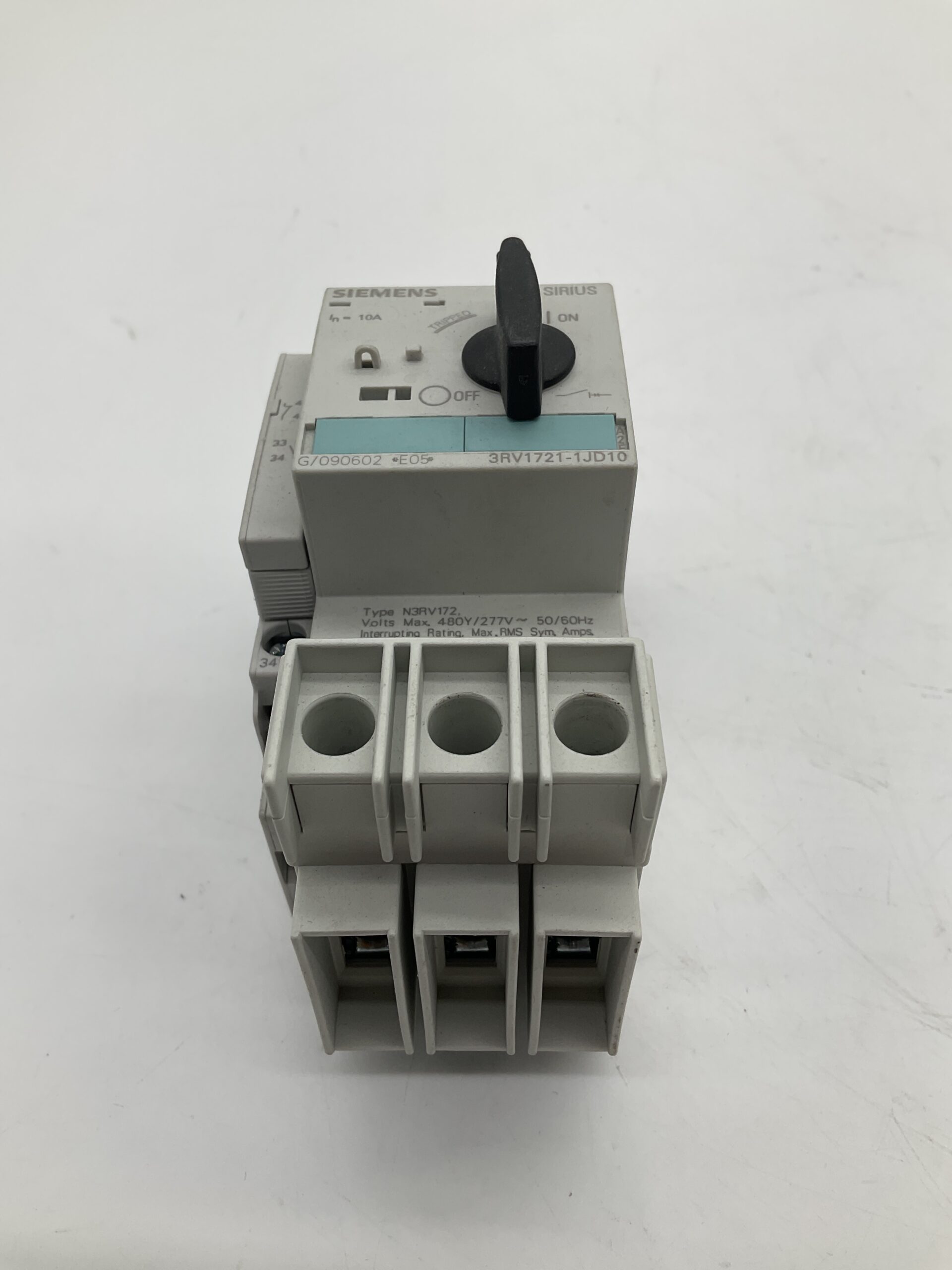 SIEMENS 3RV1721-1JD10 Molded Case Motor Starter Protector 10A USED 1