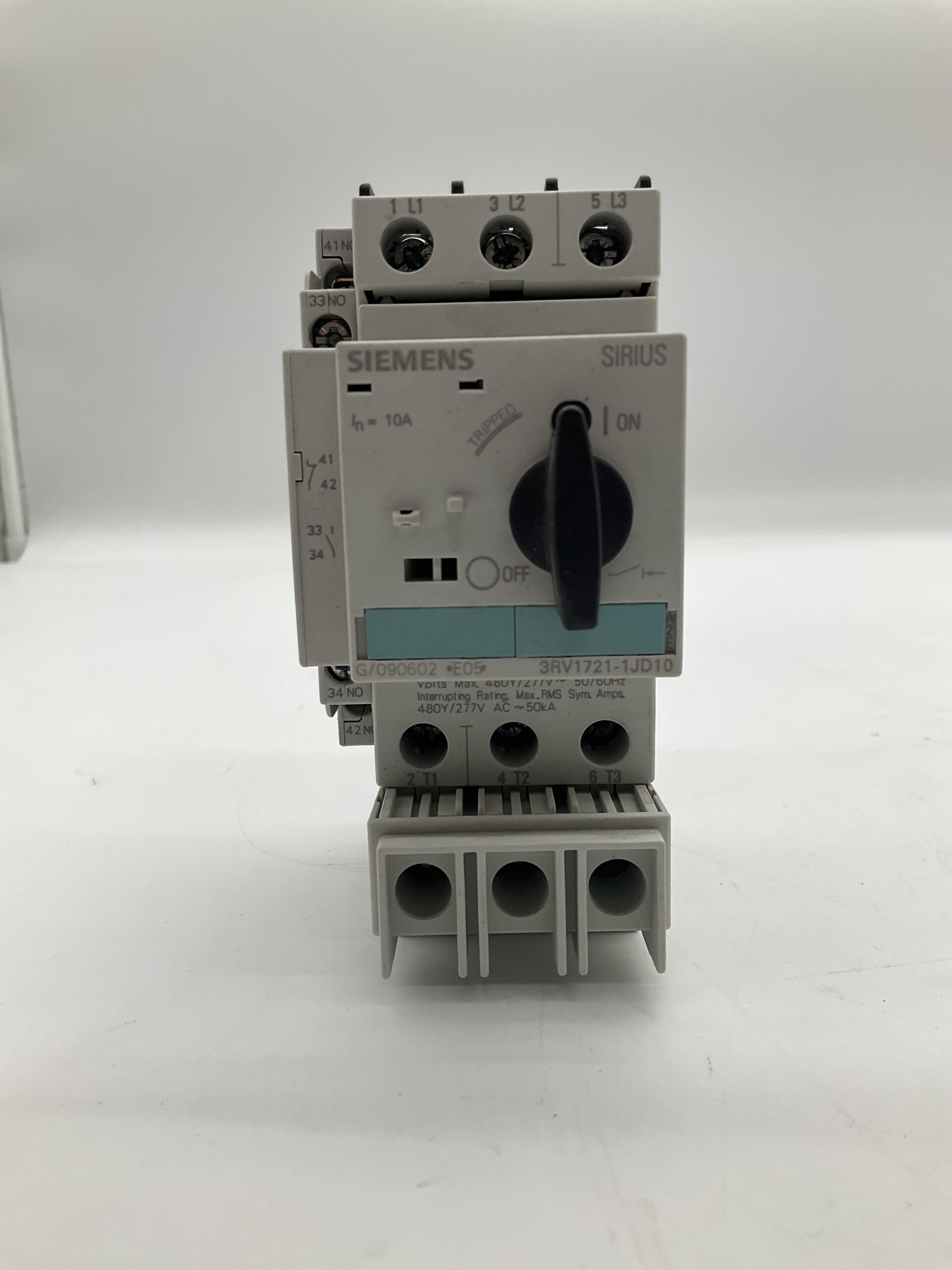 SIEMENS 3RV1721-1JD10 Molded Case Motor Starter Protector 10A USED 4