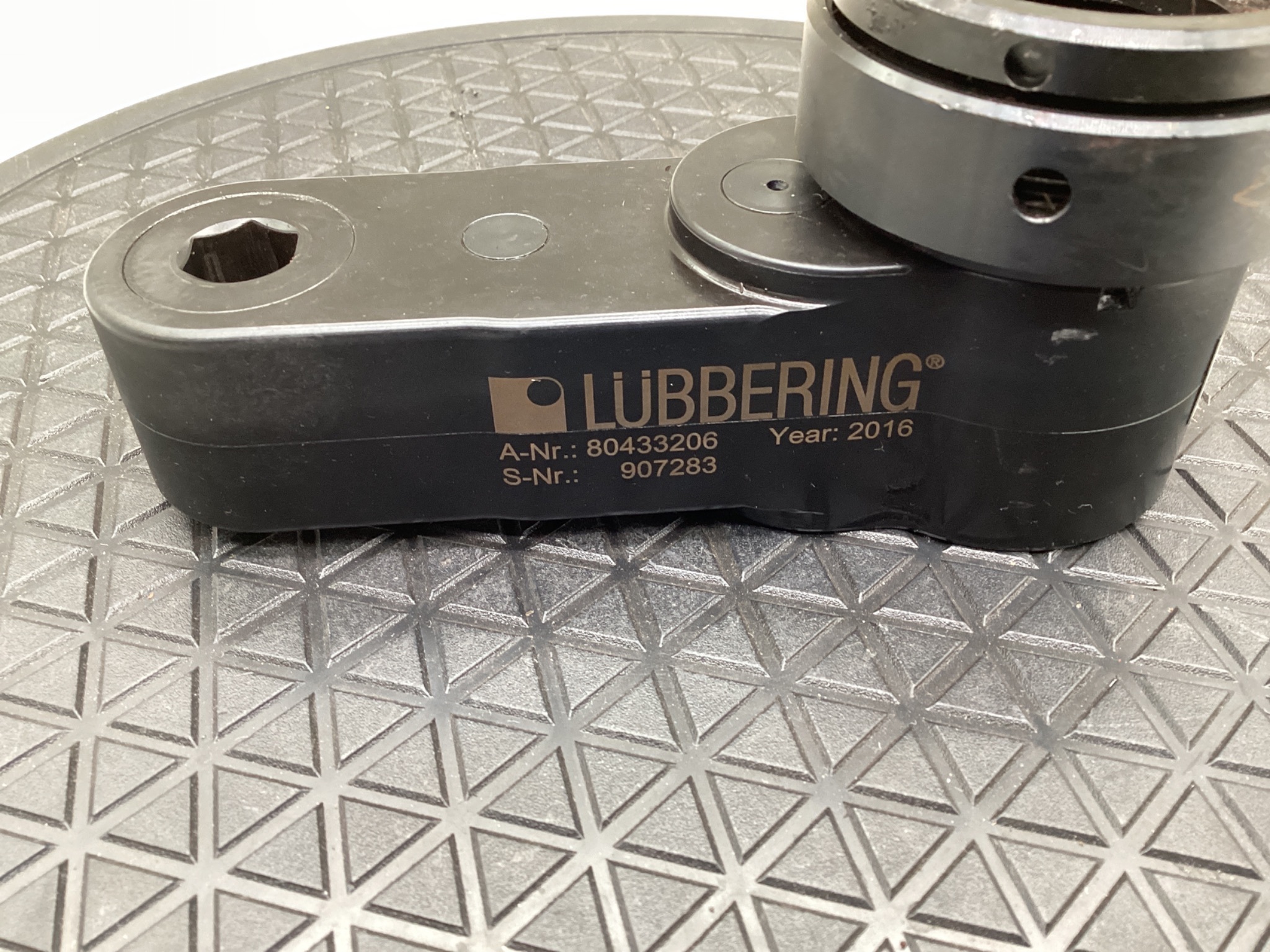 Lubbering 80433206 Torque Reaction Adapter USED 1