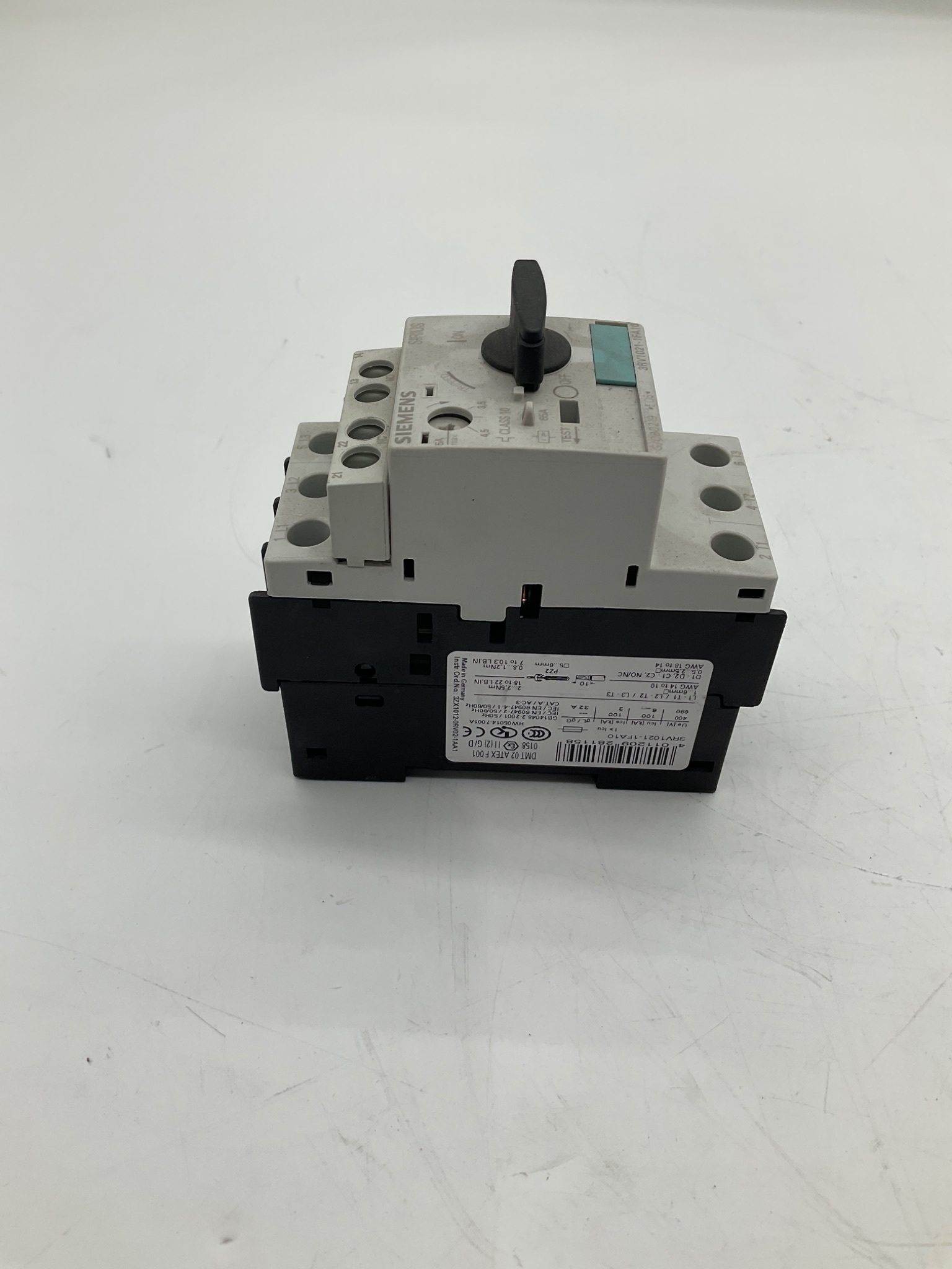SIEMENS 3RV1021-1FA10 Motor Protection Circuit Breaker 3.5-5A USED 4