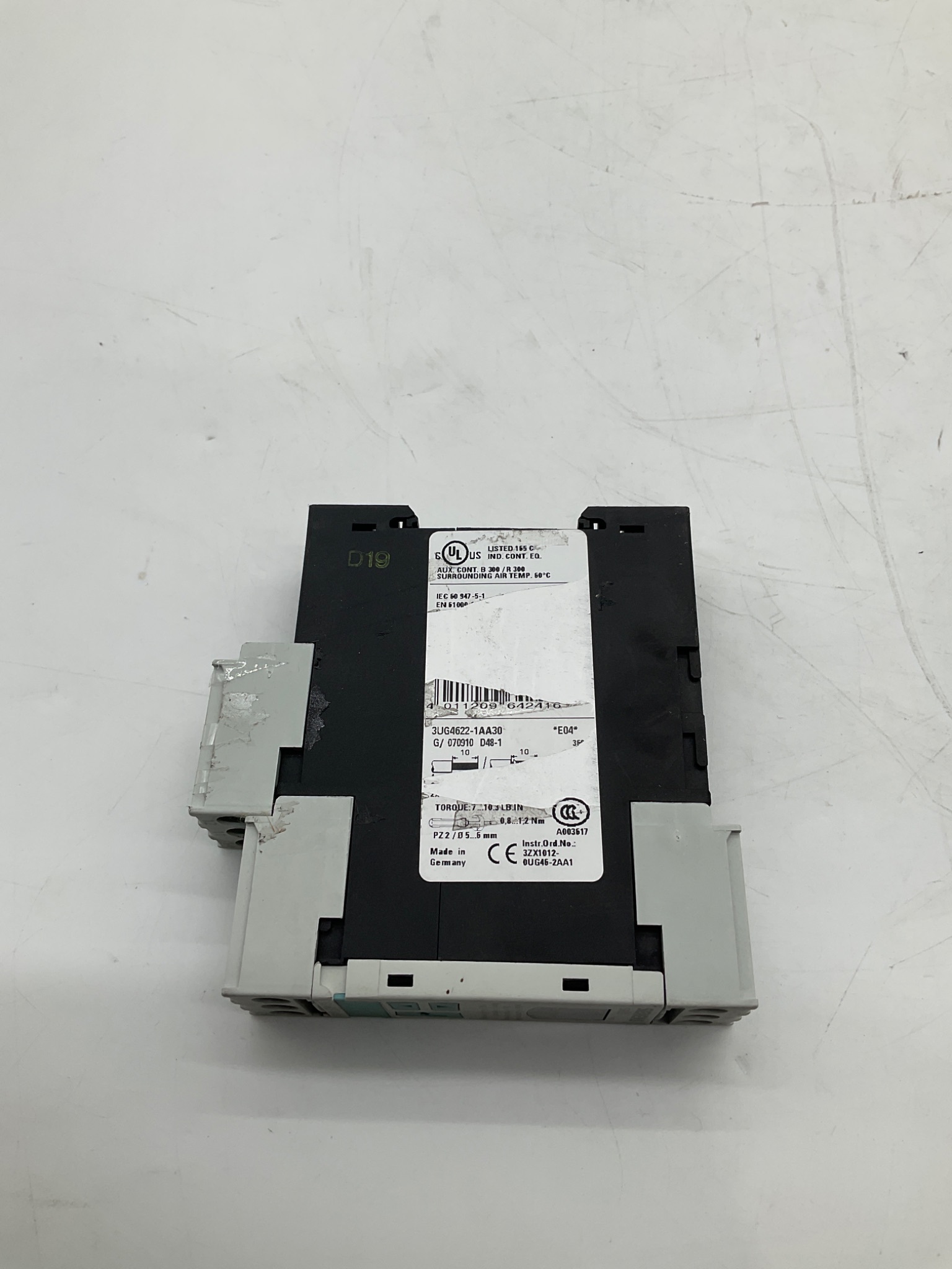 SIEMENS 3UG4622-1AA30 Current Monitoring Relay 0.05-10A 24VDC USED 2