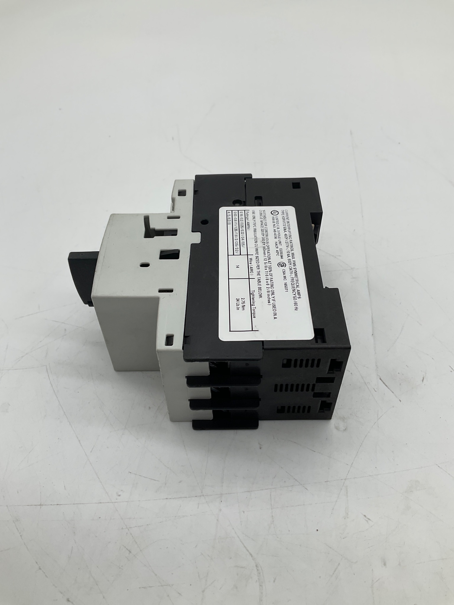 SIEMENS 3RV1721-1AD10 Manual Motor Starter Protector 1.0A USED 2