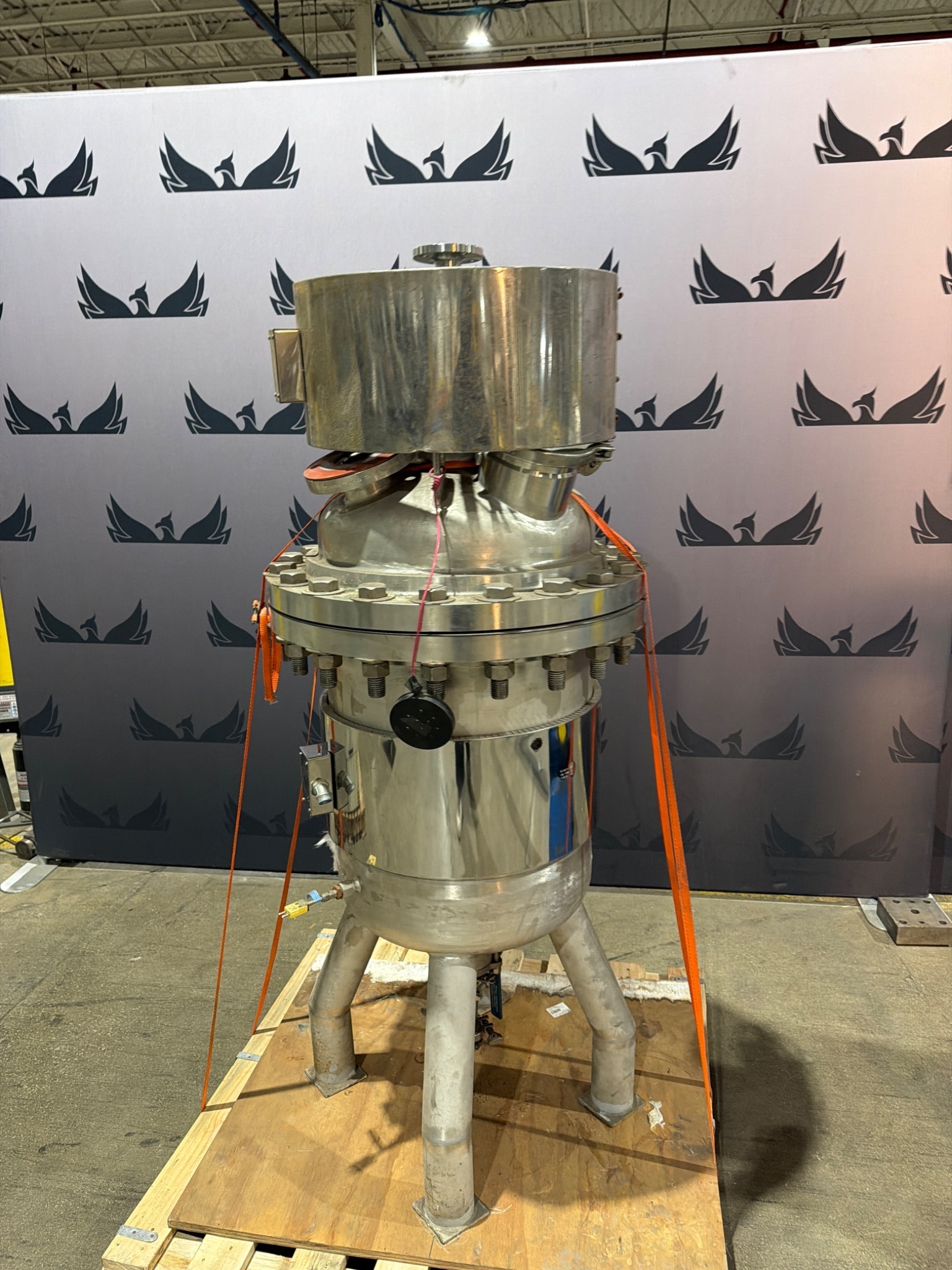 HYDROGENATION REACTOR WITH THERMOCOUPLE ASSEMBLY AND PROCESS HEATER USED 0