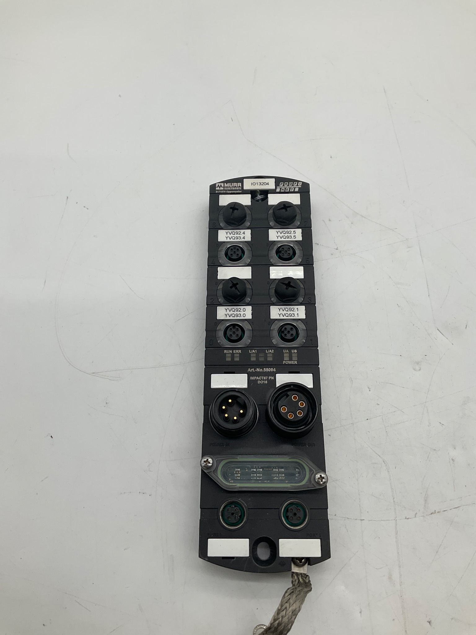 MURR ELEKTRONIK 55094 IMPACT67 PN DO16 PROFINET I/O Module USED 1