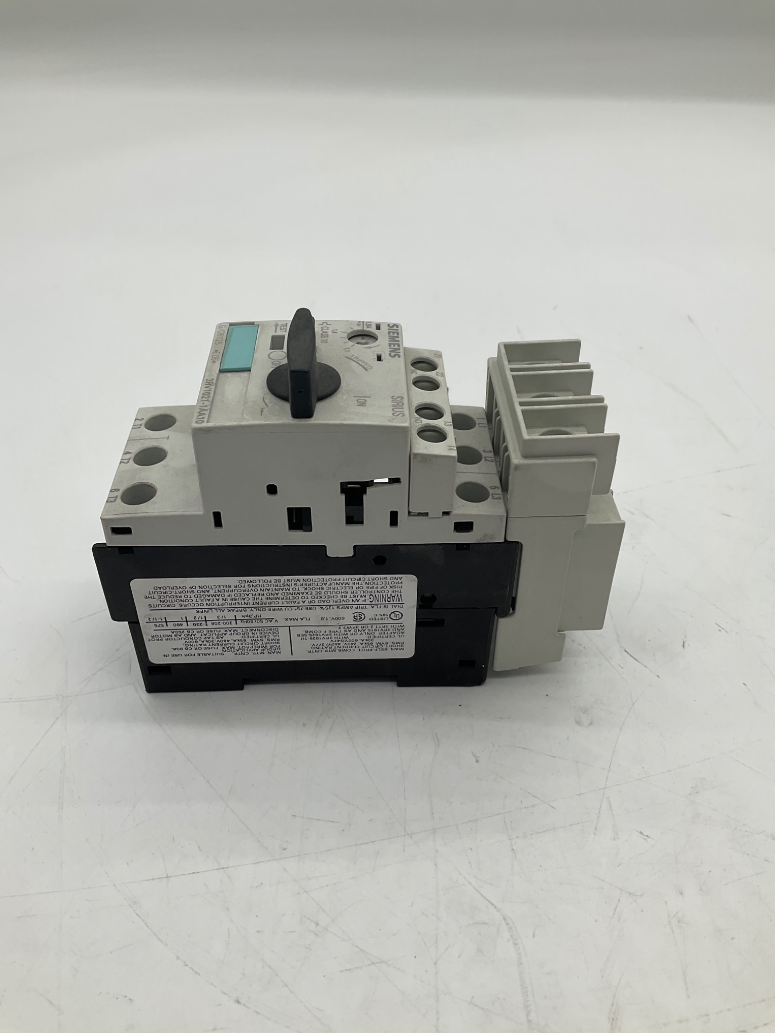 SIEMENS 3RV1021-1AA10 Motor Protection Circuit Breaker 1.4-1.6A USED 2