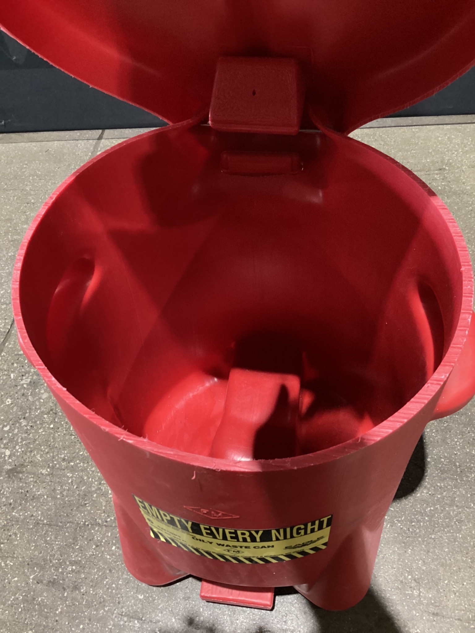 EAGLE 933-FL Oily Waste Can 6 Gallon Foot Operated Container NEW 5
