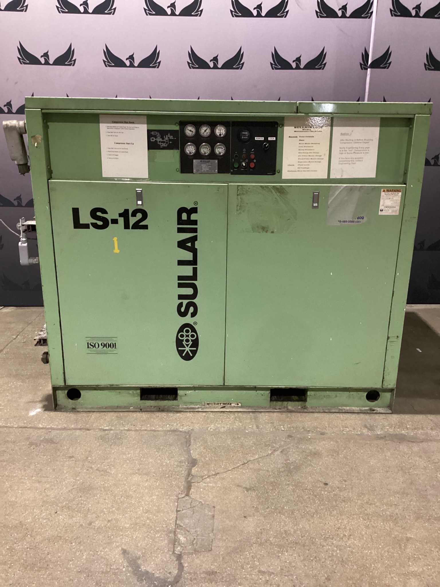 SULLAIR LS16-75LACAC Rotary Screw Air Compressor 100 PSIG USED 0