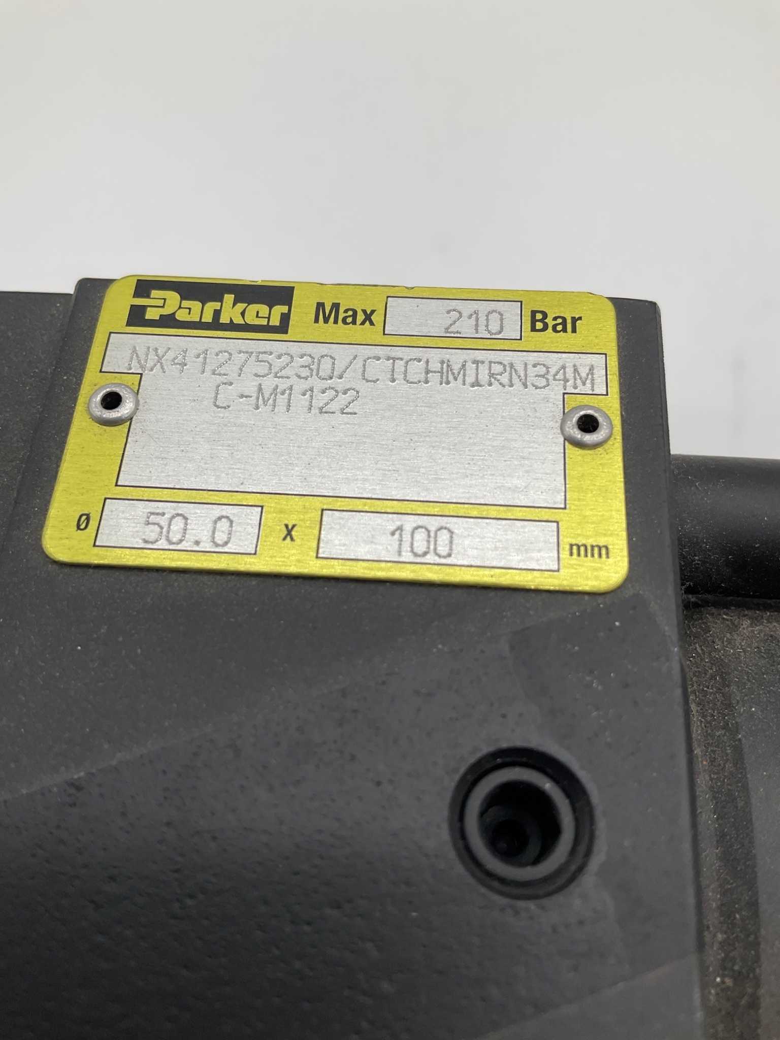 PARKER NX41275230 / CTCHMIRN34M Hydraulic Cylinder 50mm Bore 100mm Stroke USED 2