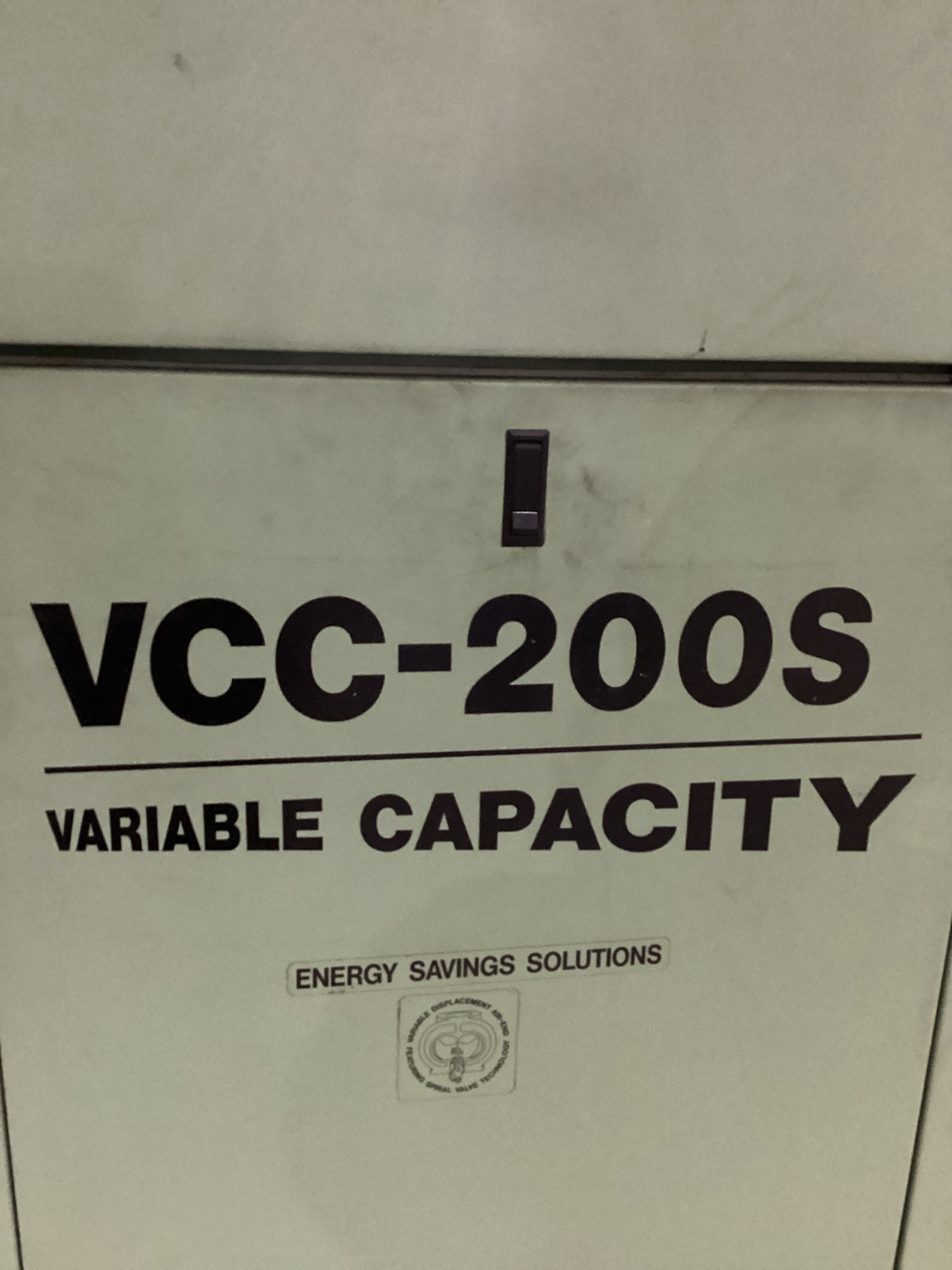 SULLAIR VCC-200S Variable Capacity Rotary Screw Air Compressor USED 1