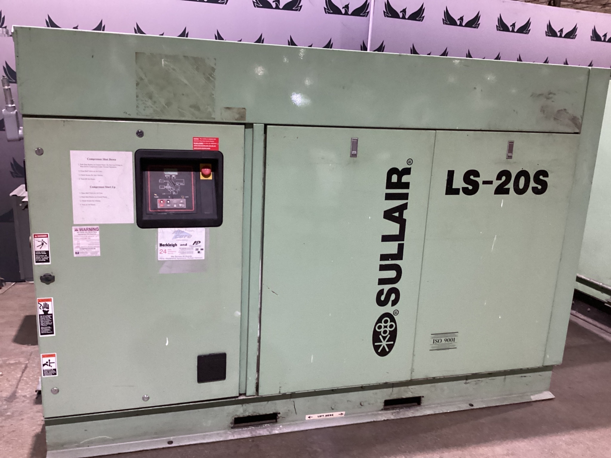 SULLAIR LS-20S Rotary Screw Air Compressor USED 0