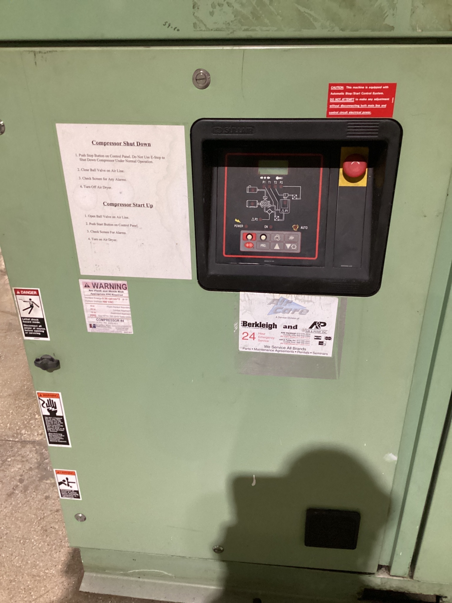 SULLAIR LS-20S Rotary Screw Air Compressor USED 1