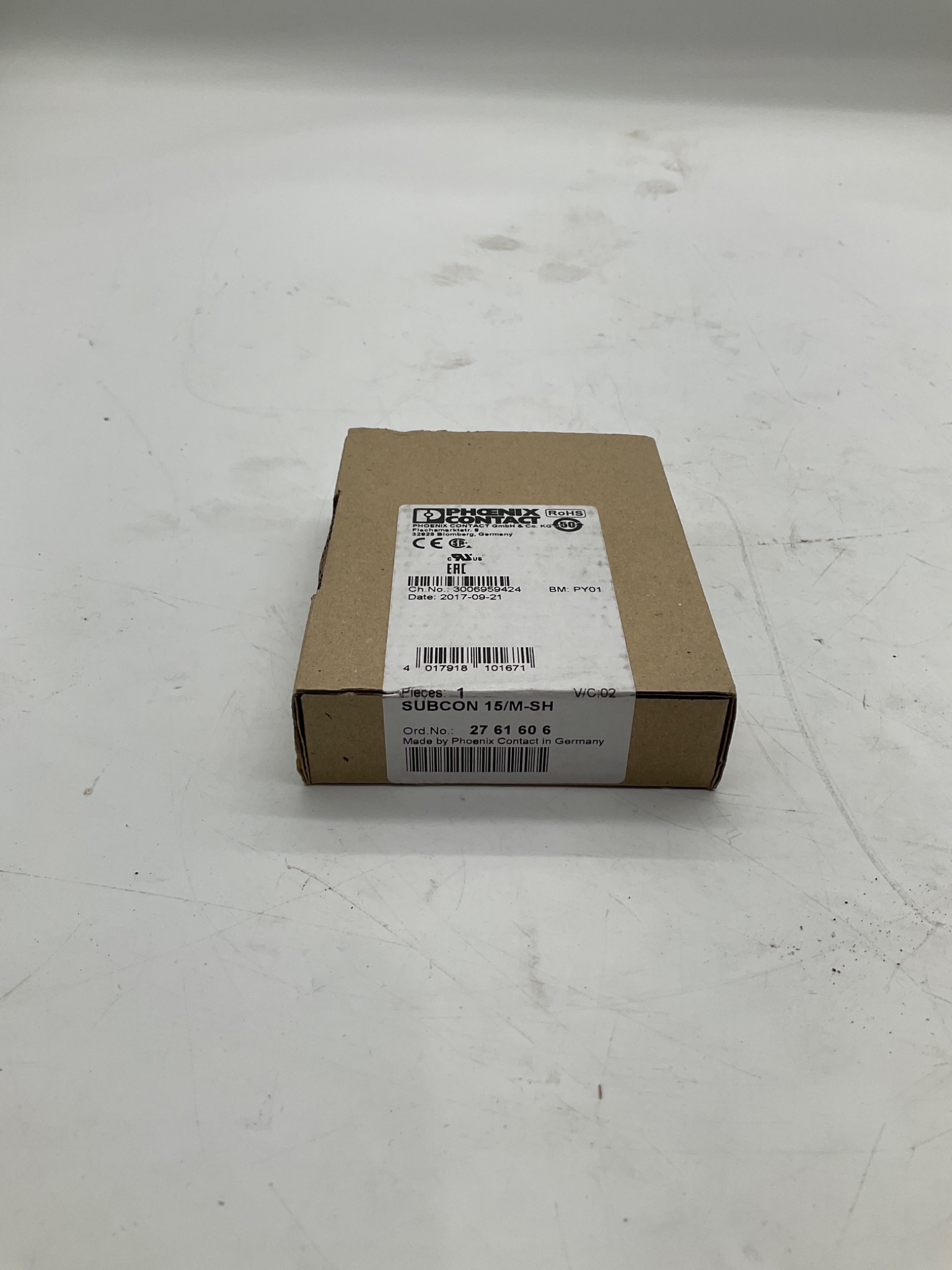 PHOENIX CONTACT SUBCON 15/M-SH D-Sub Connector NEW 0