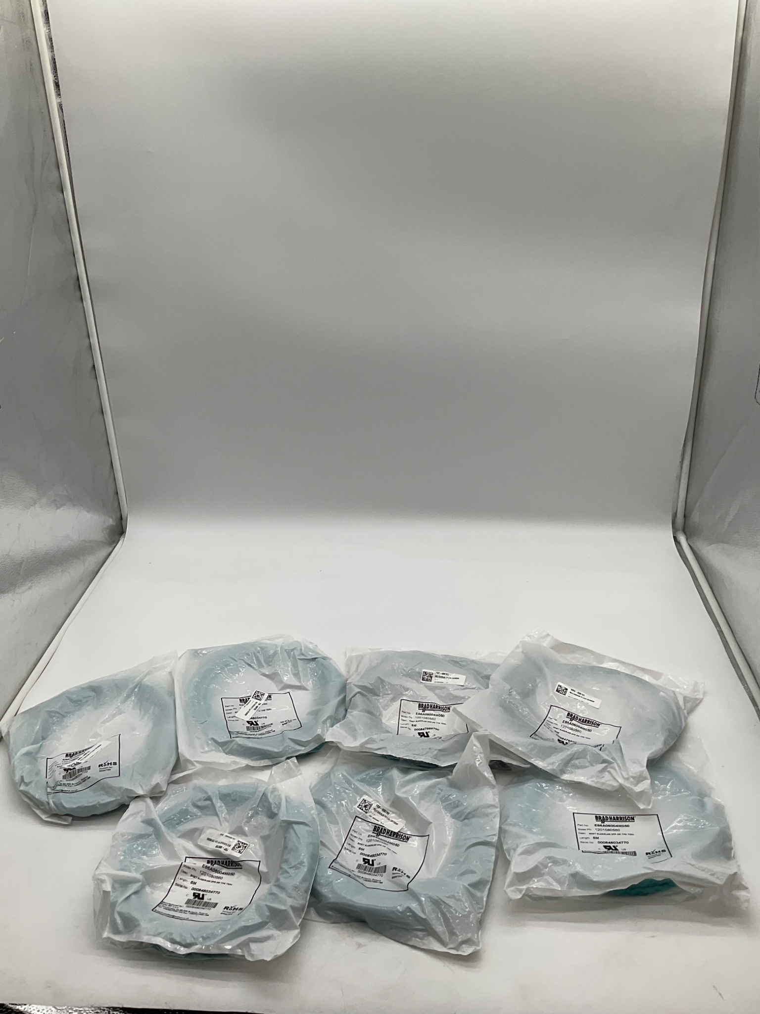 BRAD HARRISON E66A06004M050 RJ45 Ethernet Cable 5M (Lot Of 7) NEW 3