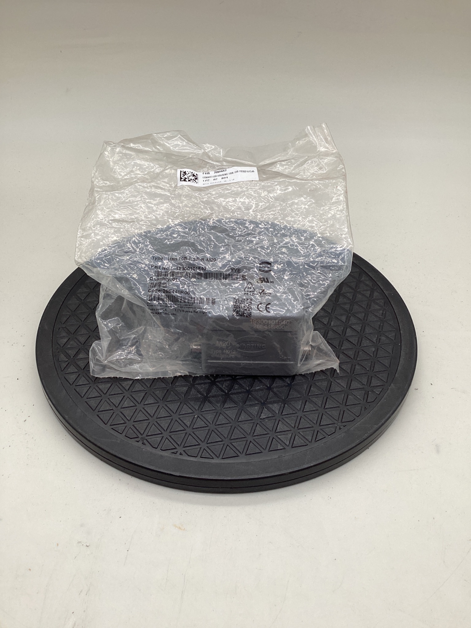 HARTING 19300101540 Han 10B-HSE-R-M20 Connector Hood NEW 0