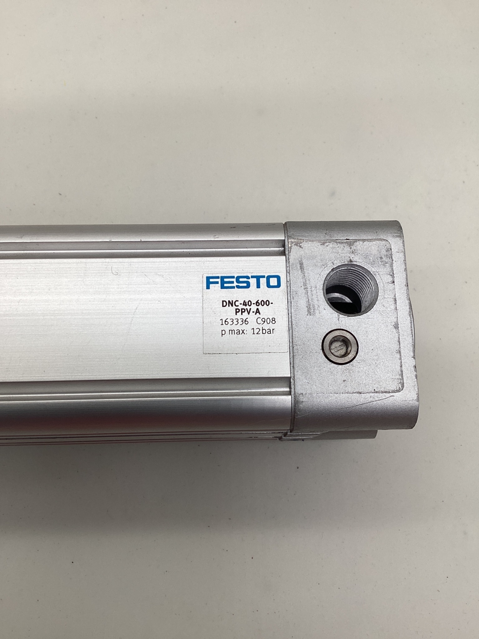 FESTO DNC-40-600-PPV-A ISO Pneumatic Cylinder USED 1