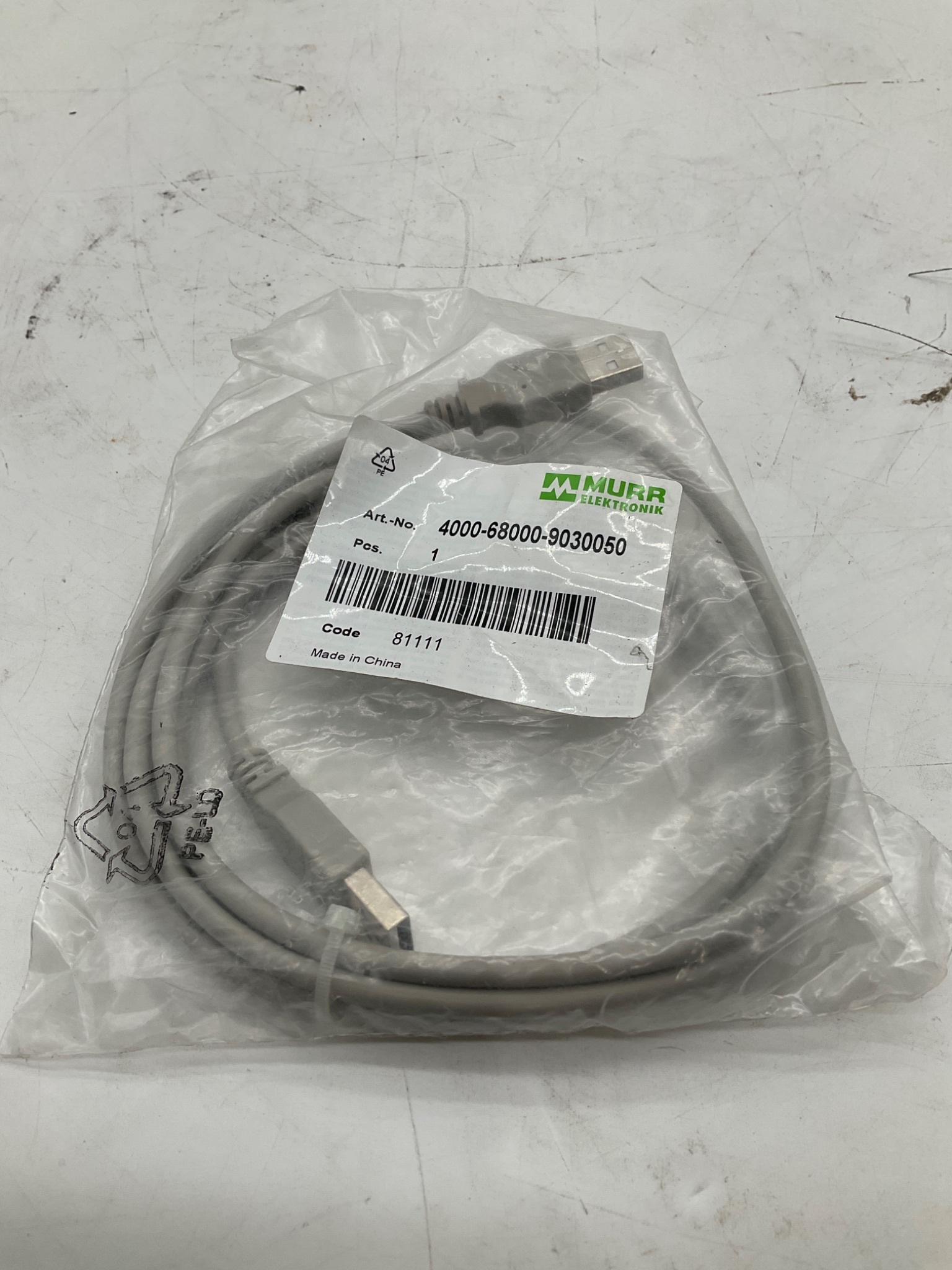 MURR ELEKTRONIK 4000-68000-9030050 USB Cable NEW 0