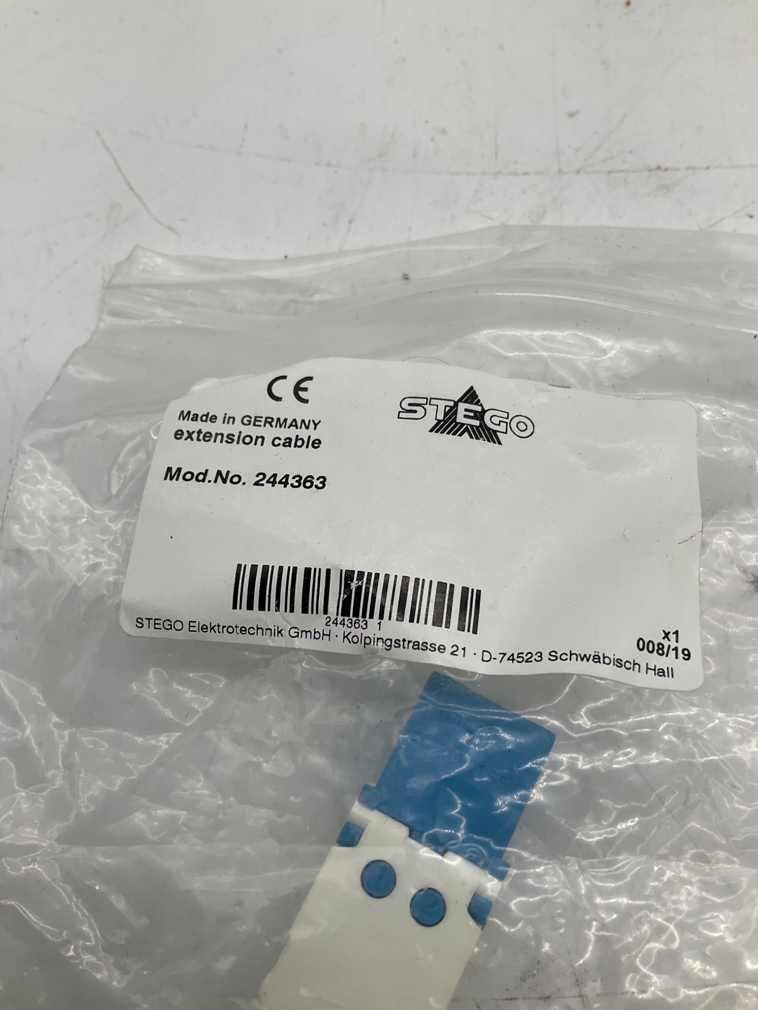 STEGO 244363 LED Enclosure Light Extension Cable NEW 1