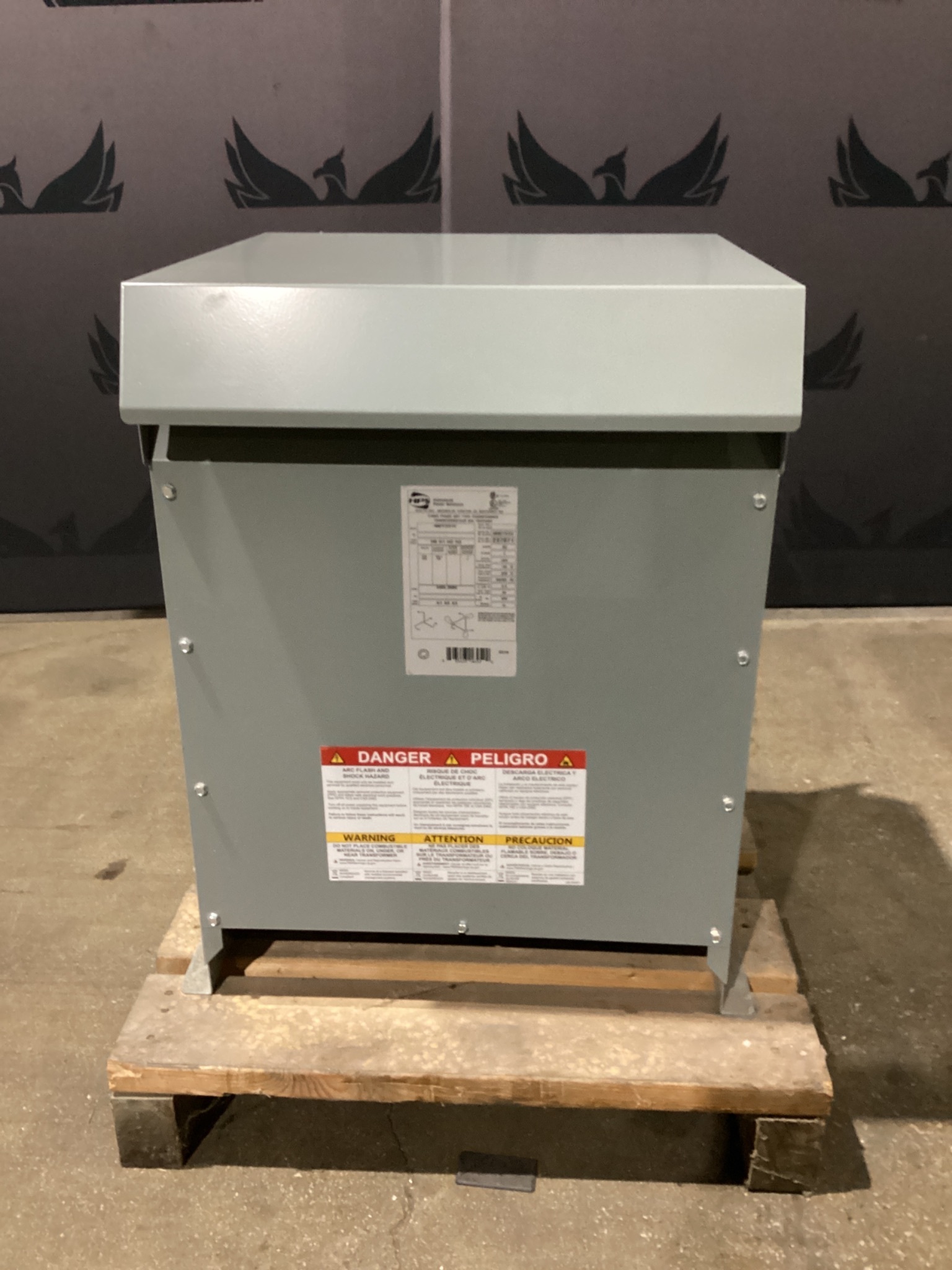 HPS 237071 45 kVA Three Phase Dry Type Transformer USED 0