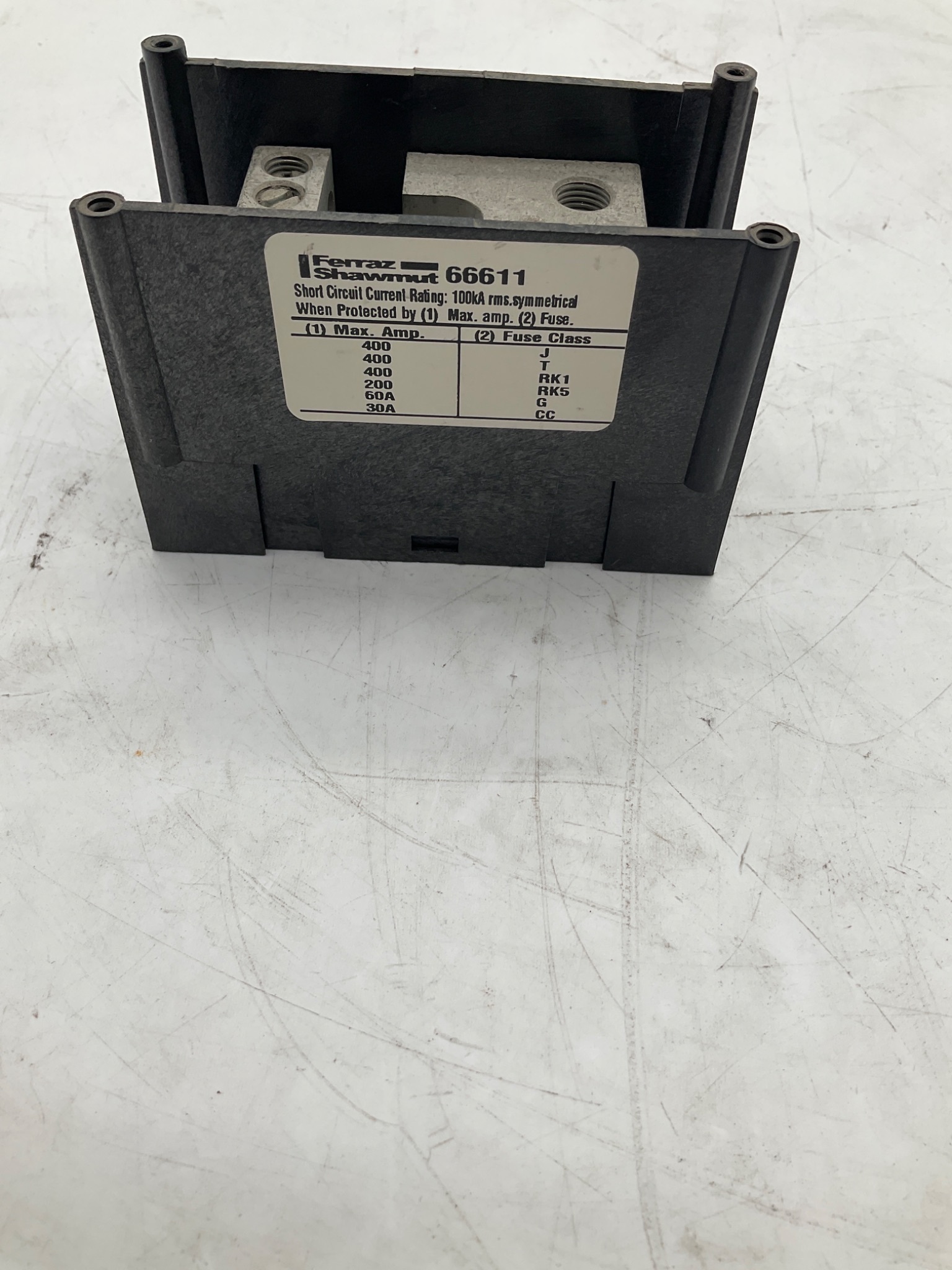 Ferraz Shawmut 66611 Power Distribution Block USED 2